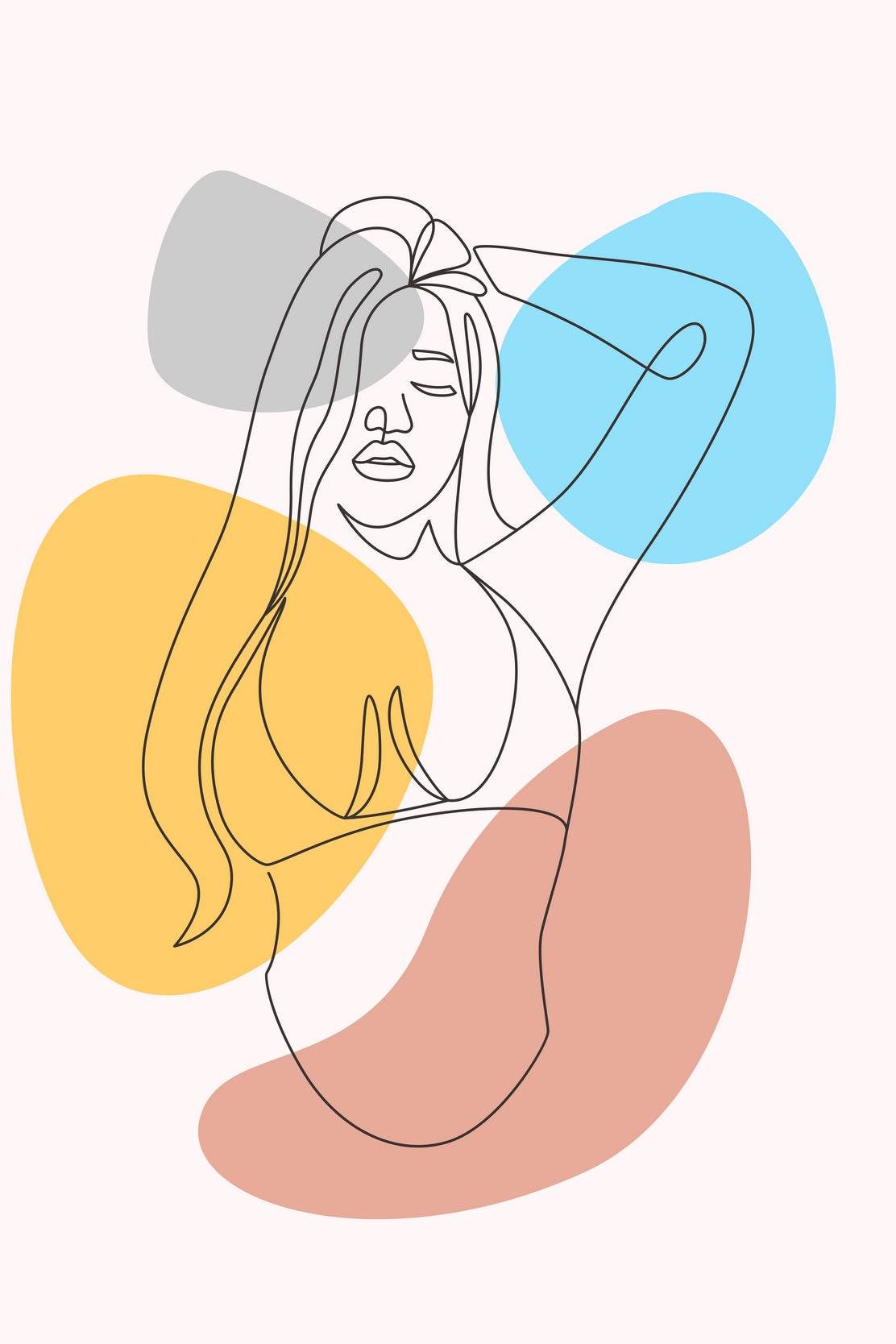 Minimal Design of The Female Body Wall Art - beink online art store