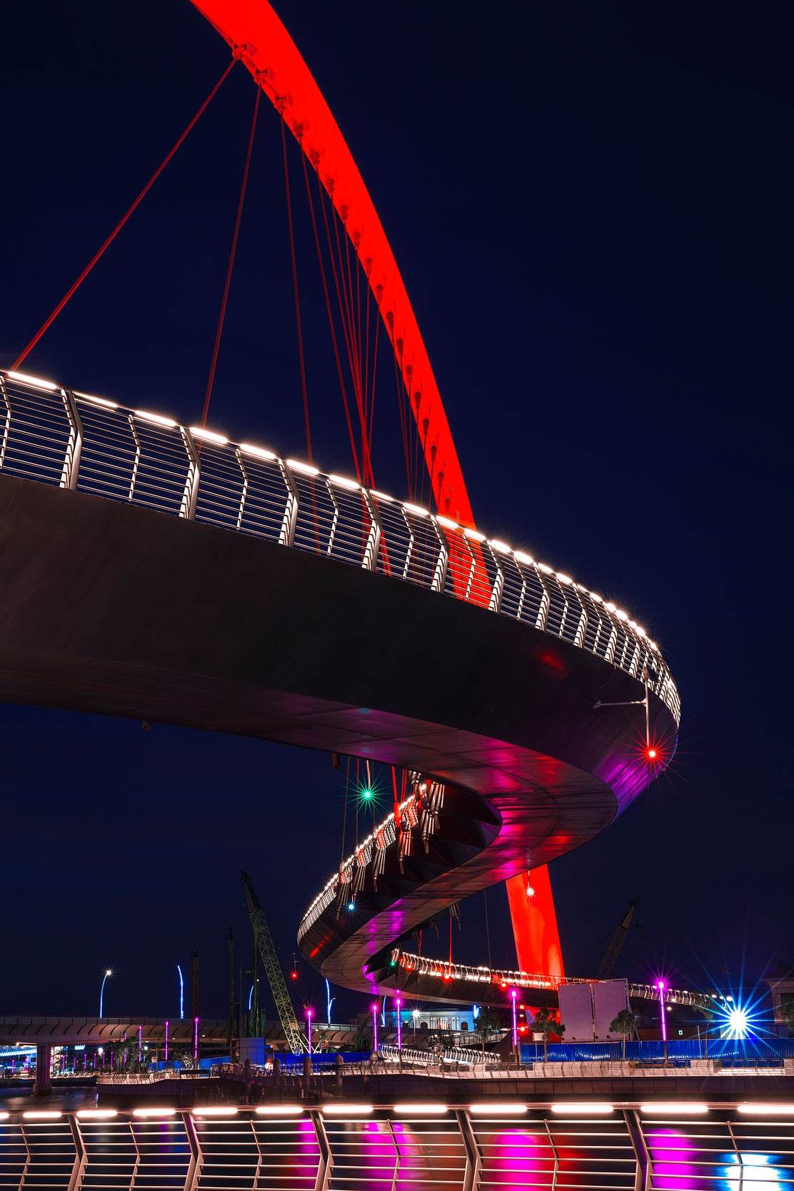 Neon Curved Bridge Wall Art - beink online art store