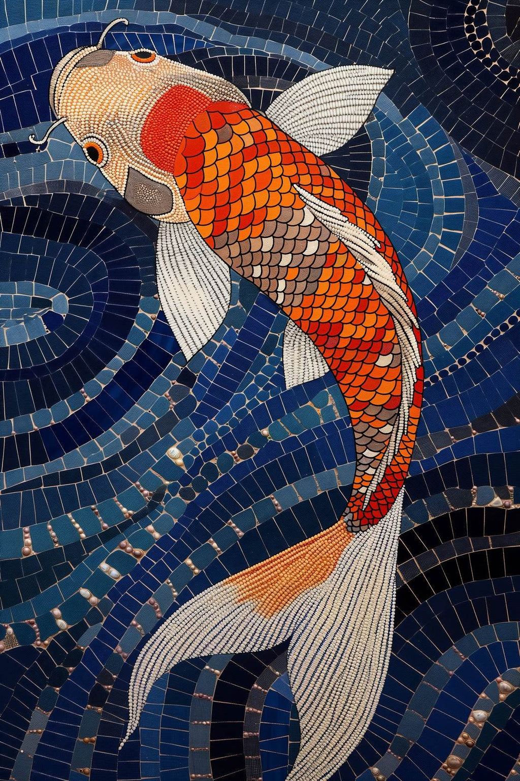 Koi Fish Painting Wall Art - beink online art store