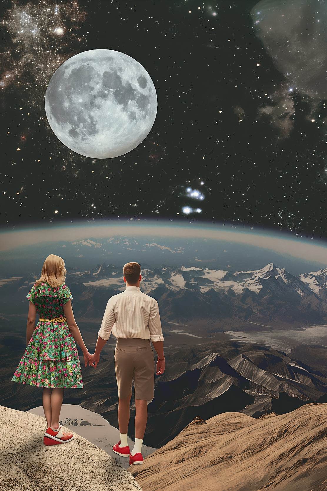 The View Of Space From A Couple Point of View Wall Art - beink online art store