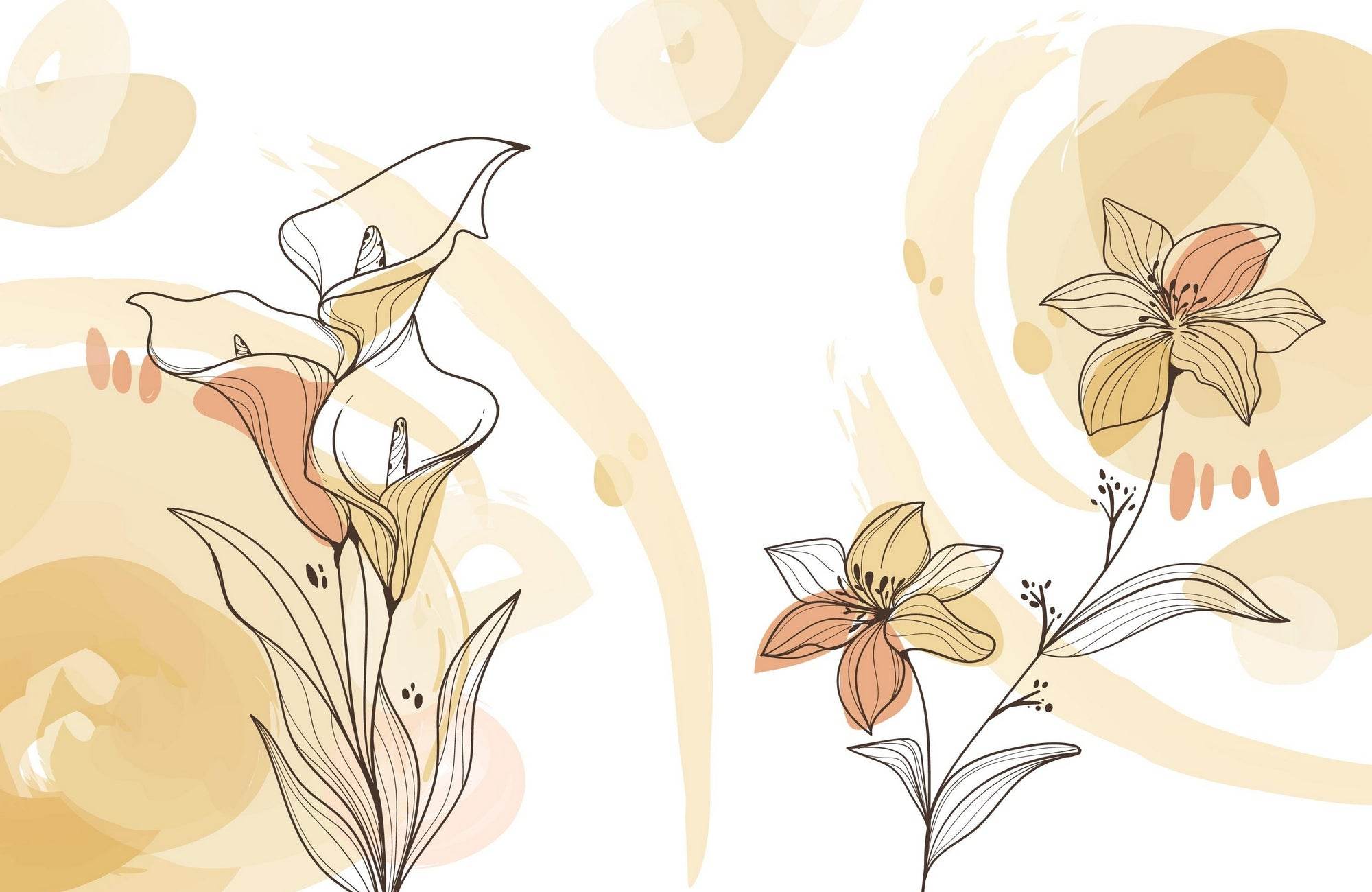 Flower Calla Lily Line Art - beink online art store