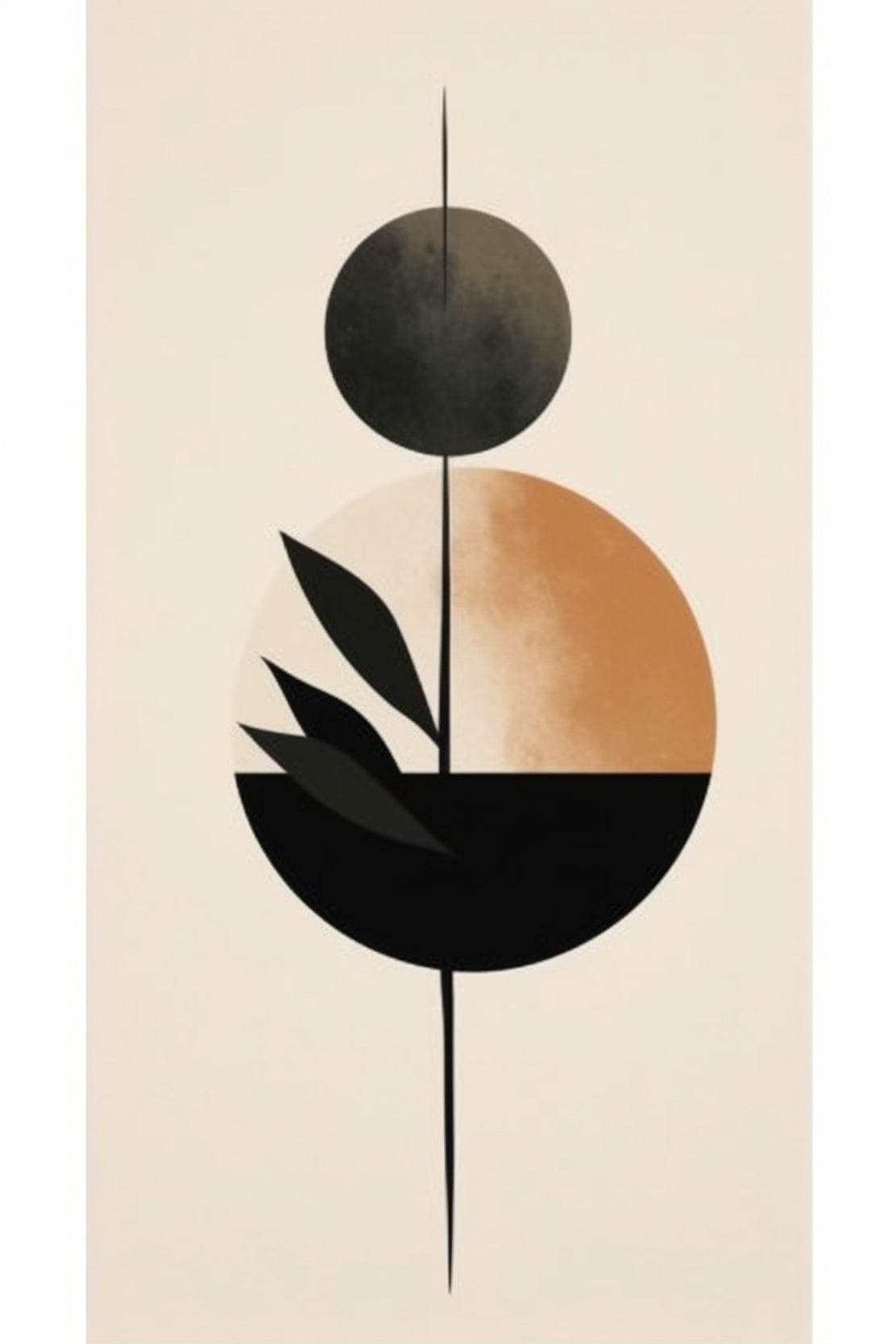 Geometric Circular Shape Abstract Wall Art - beink online art store