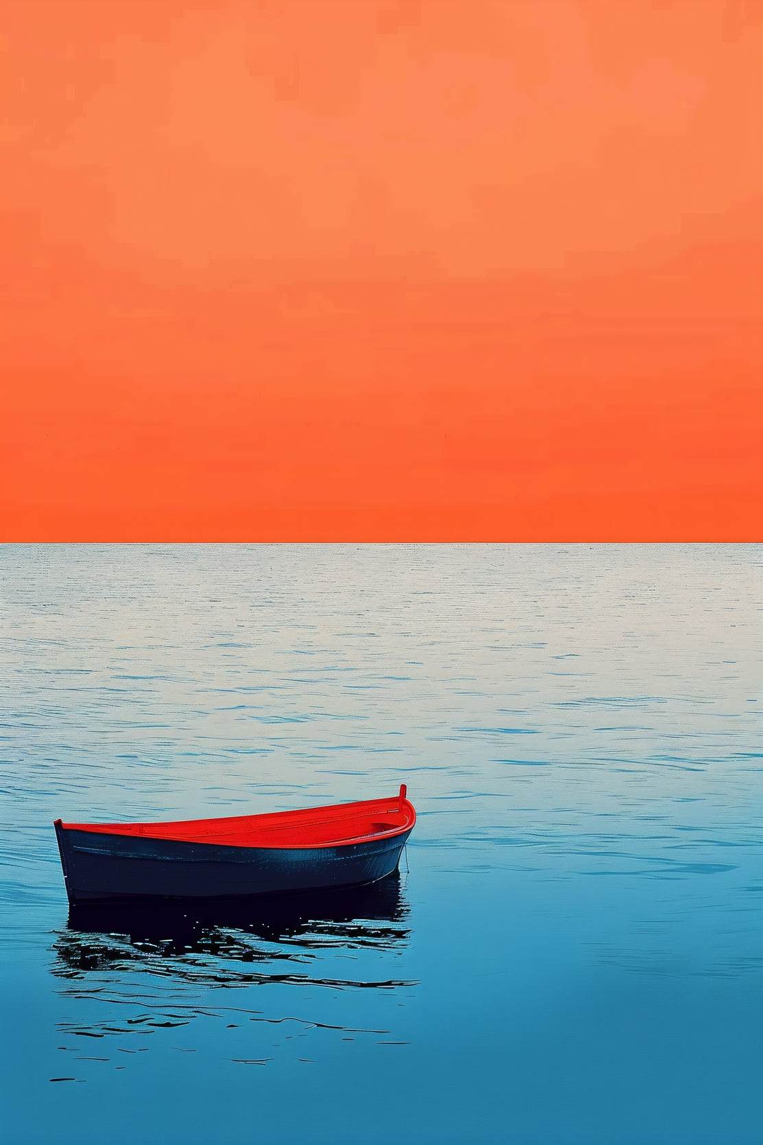 Boat Lost at Sea Wall Art - beink online art store