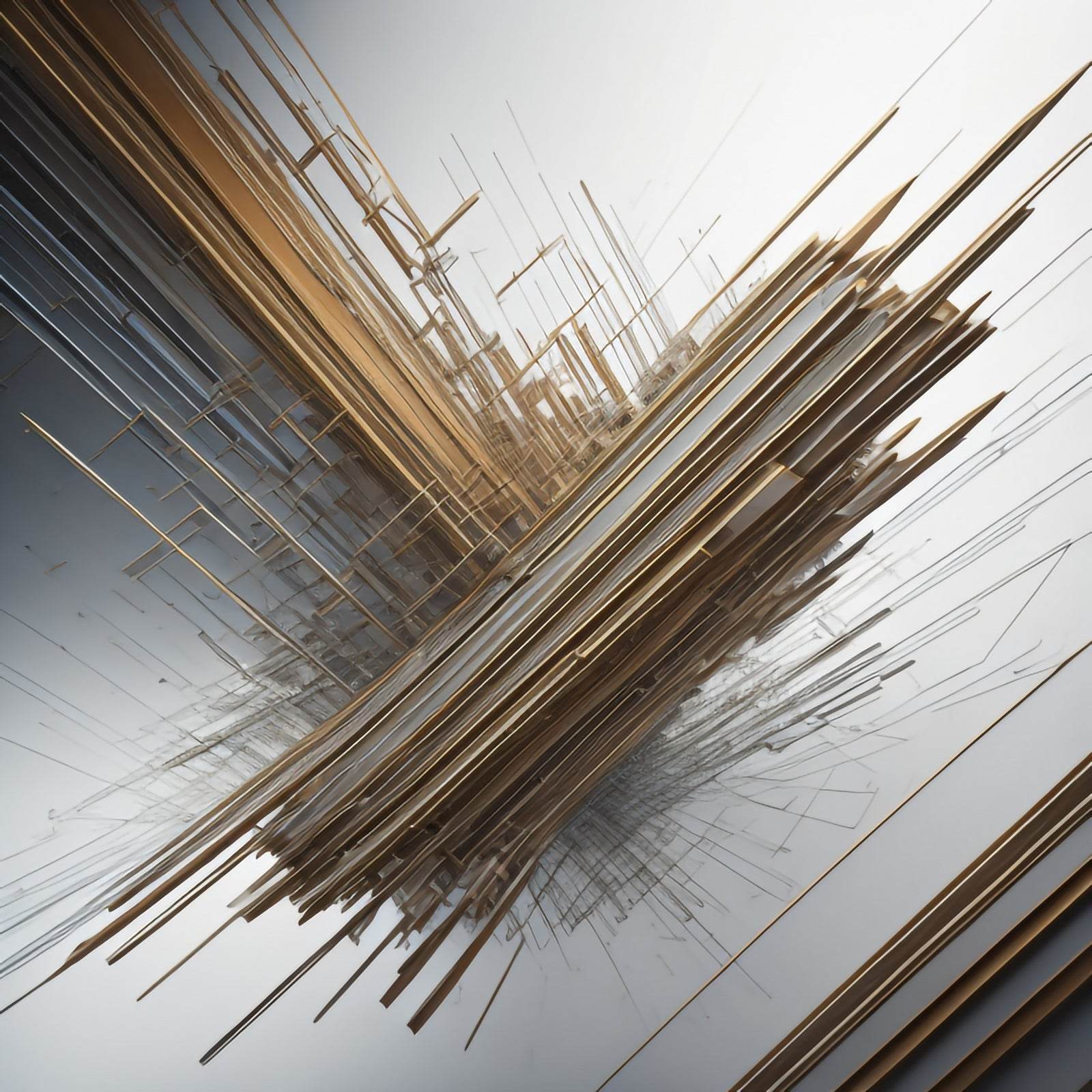 3D Spiral Fractal Design Abstract Wall Art - beink online art store