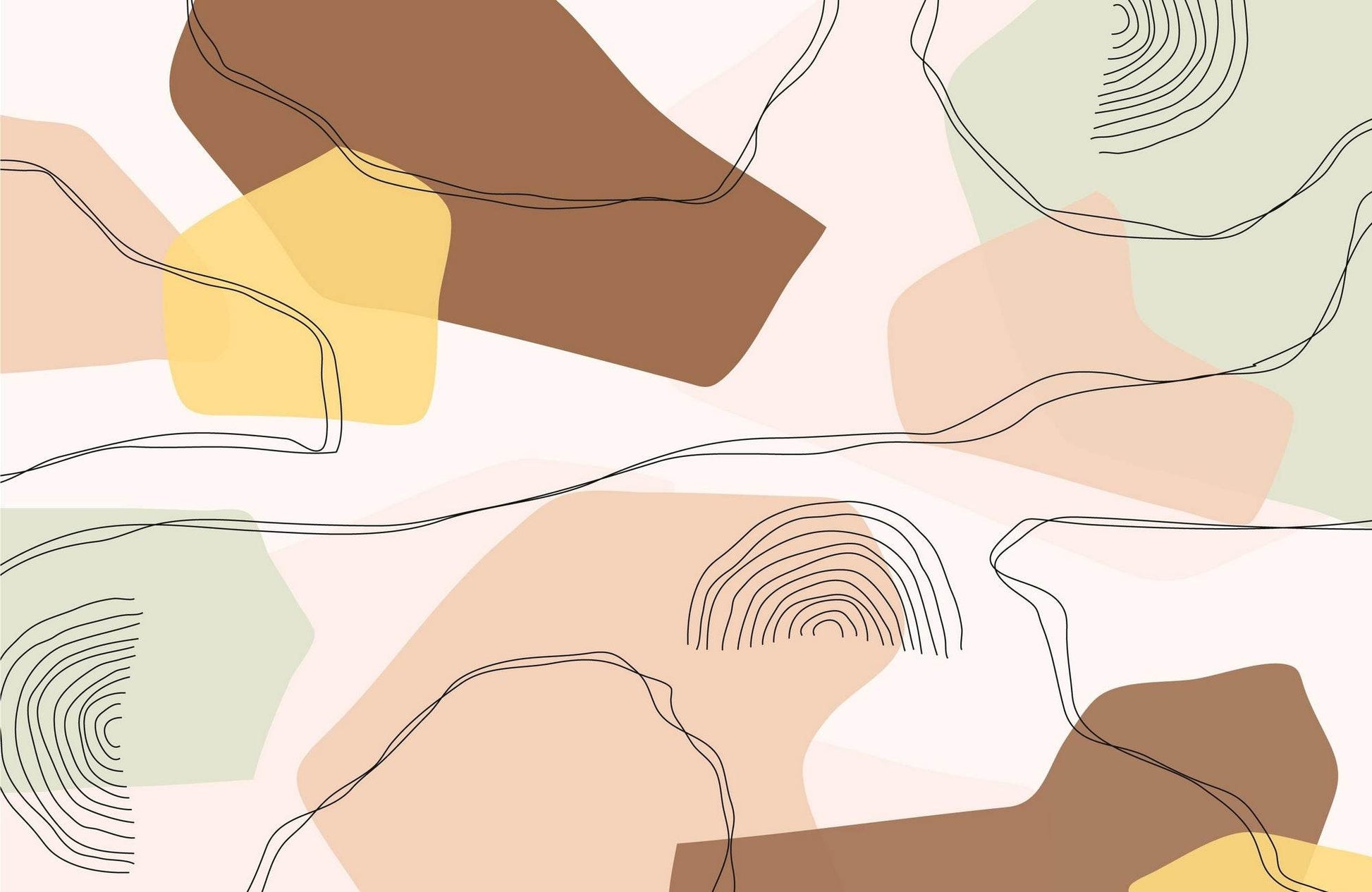 Color Design of Irregular Lines Wall Art - beink online art store