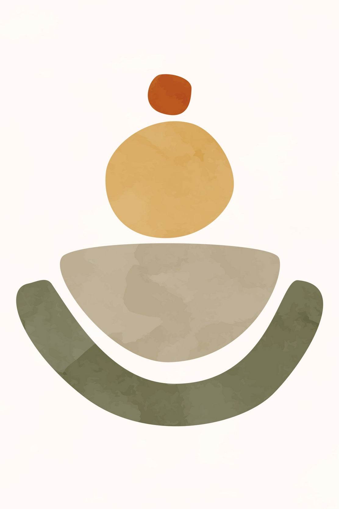 Minimalistic Vector Shape Abstract Wall Art - beink online art store