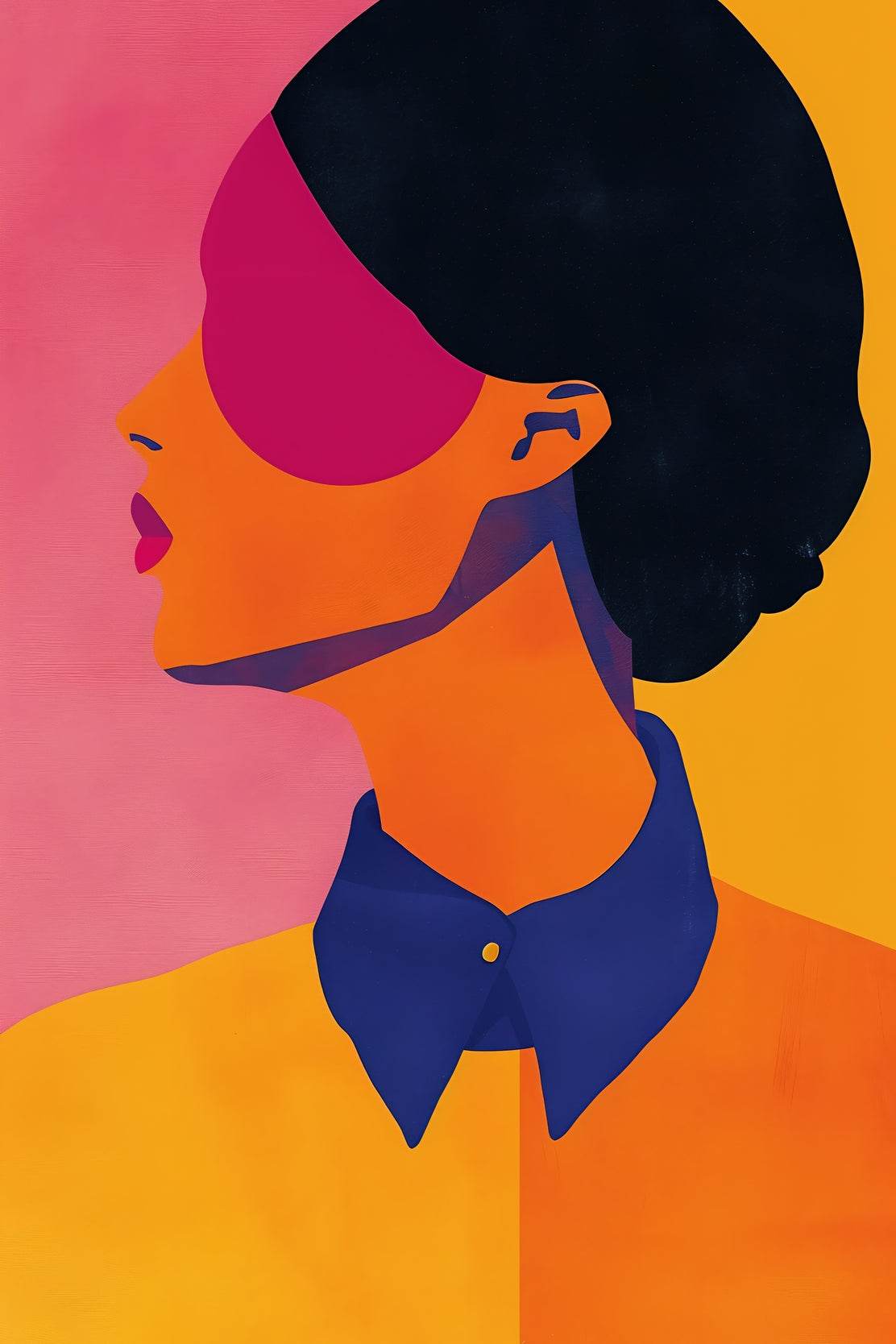Digital Illustration of a Woman's Face - beink online art store