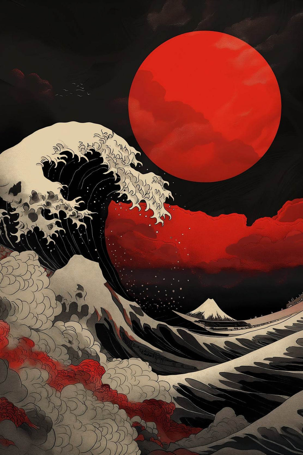 The Great Wave Off Kanagawa Wall Art - beink online art store