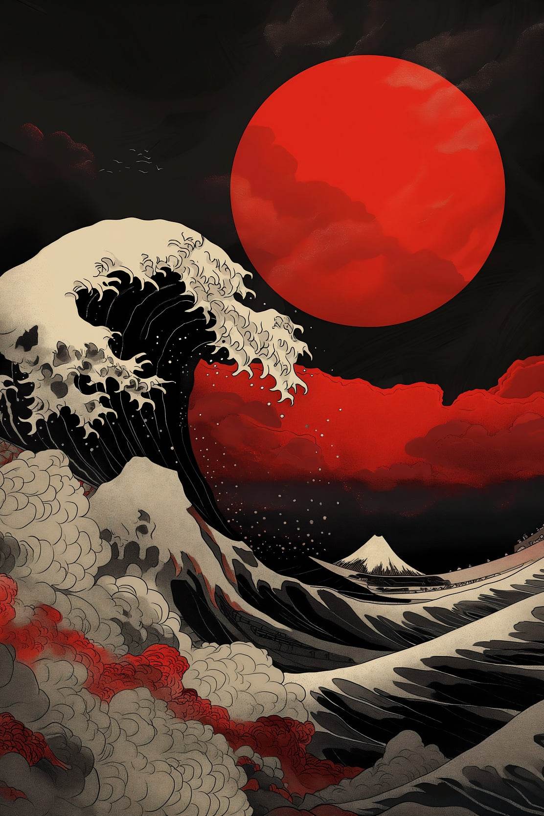 The Great Wave Off Kanagawa Wall Art - beink online art store