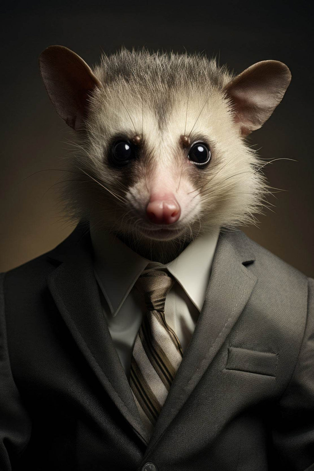 Possum in a Pin Stripe Suit Wall Art - beink online art store