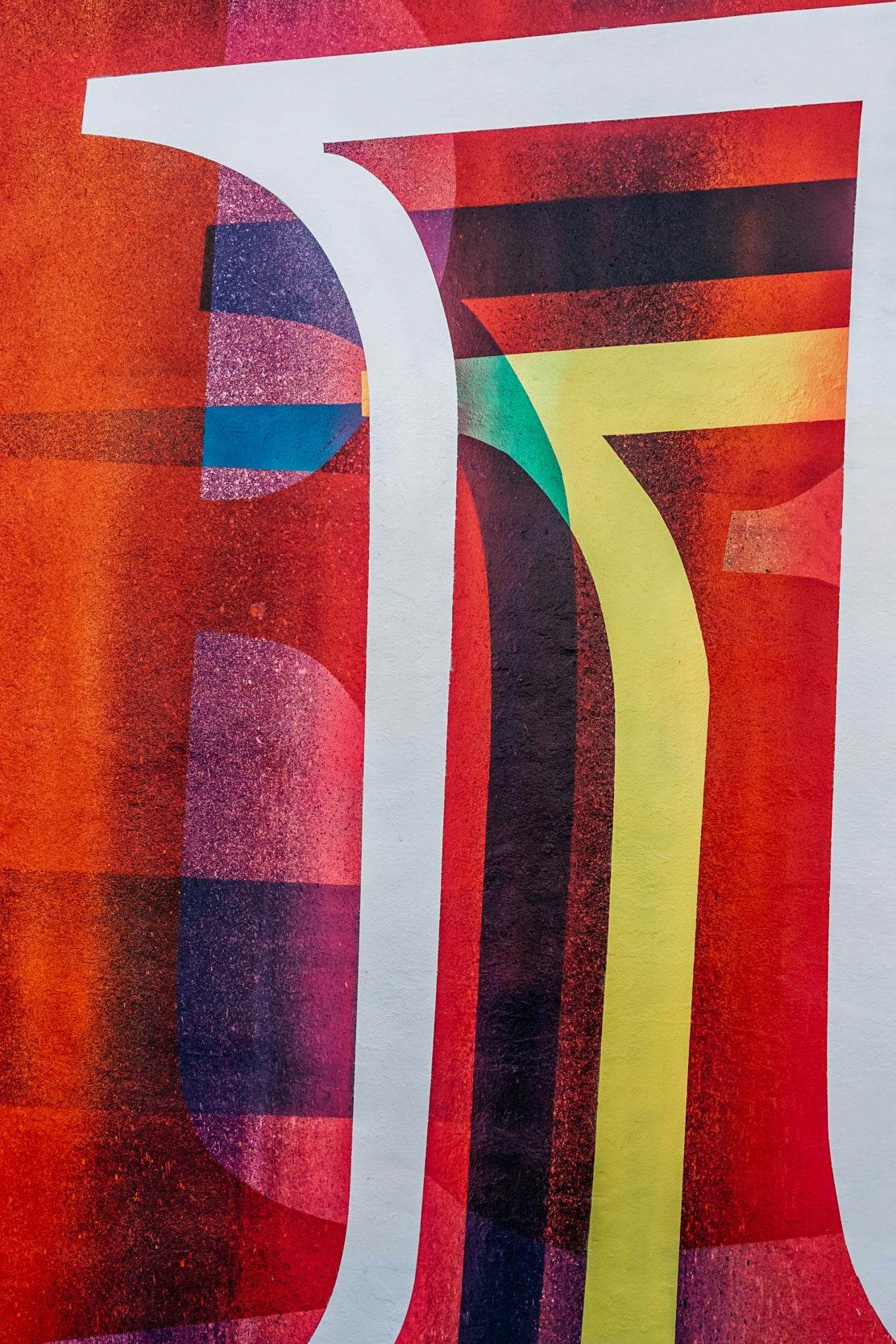 Colorful Red Background Abstract Wall Art - beink online art store