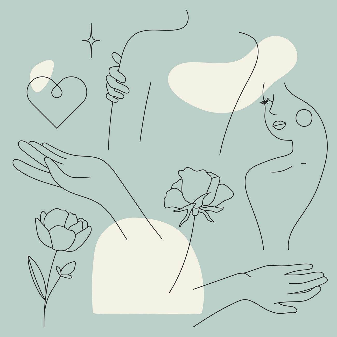 Lines Combined With Art And Emotion Wall Art - beink online art store