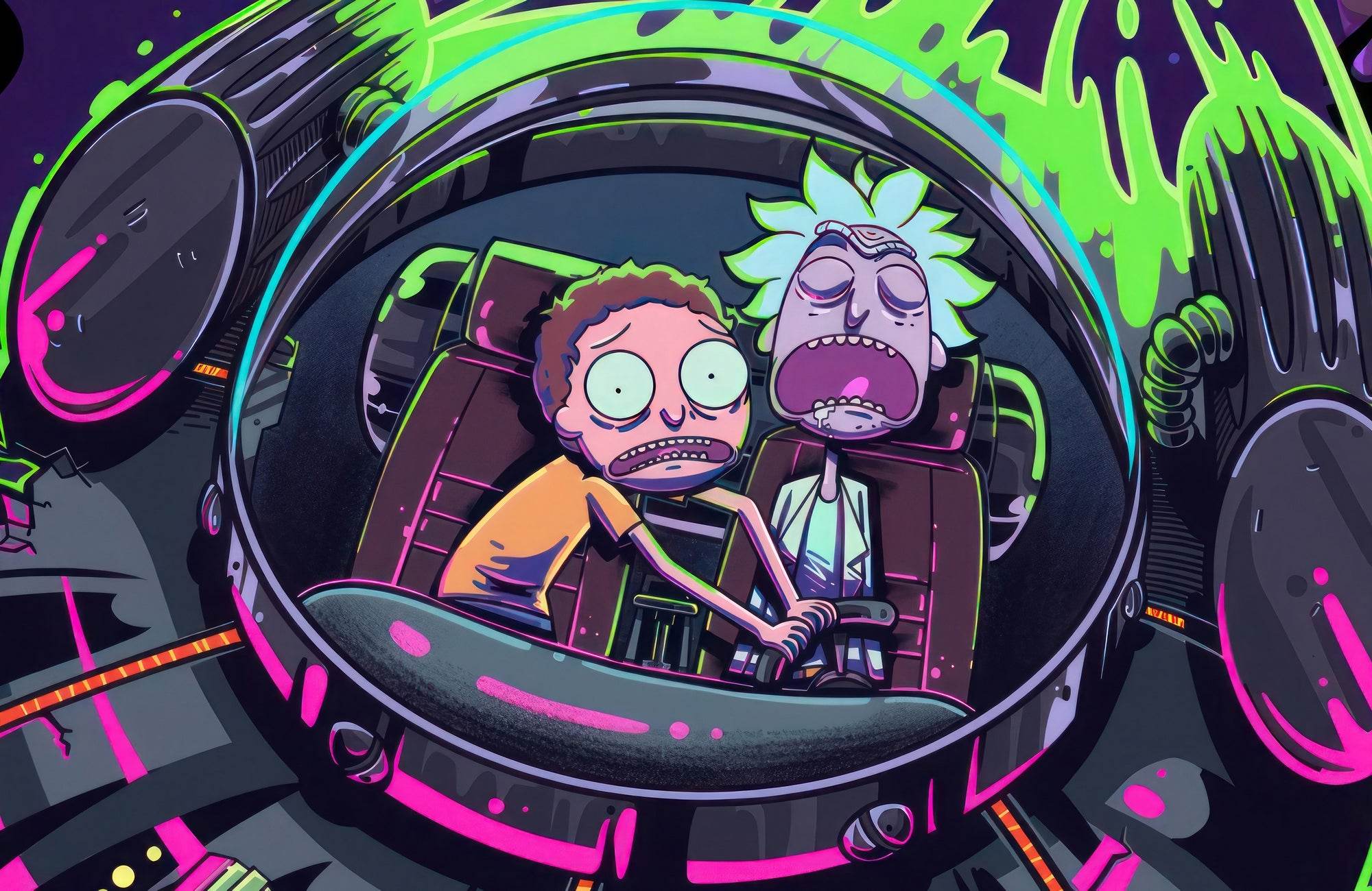 Rick and Morty Gaming Wall Art - beink online art store