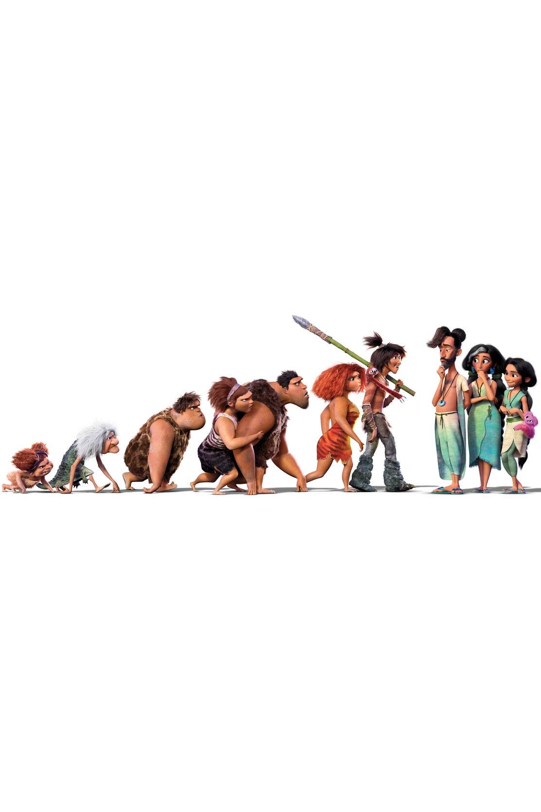 The Croods Evolution A Family's Journey Through Time Wall Art - beink online art store