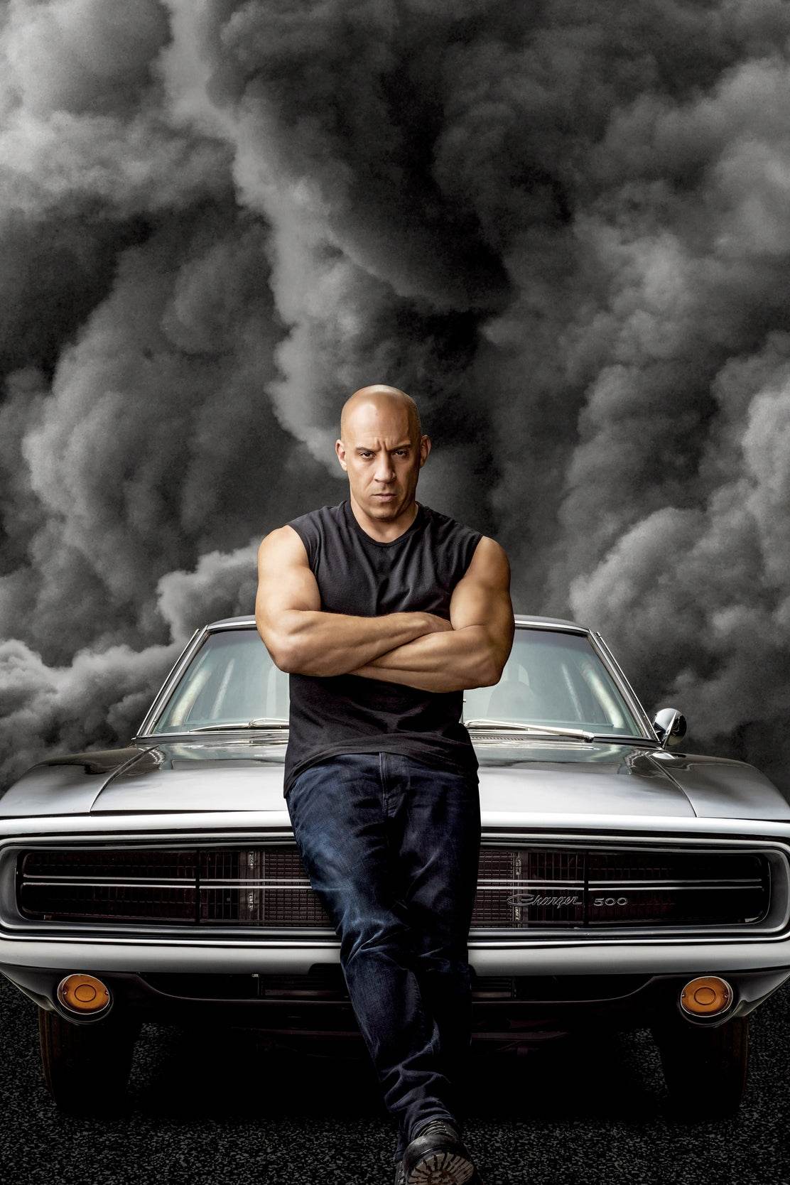 Fast and Furious Dominic Toretto with Grey Smoke Background Wall Art - beink online art store
