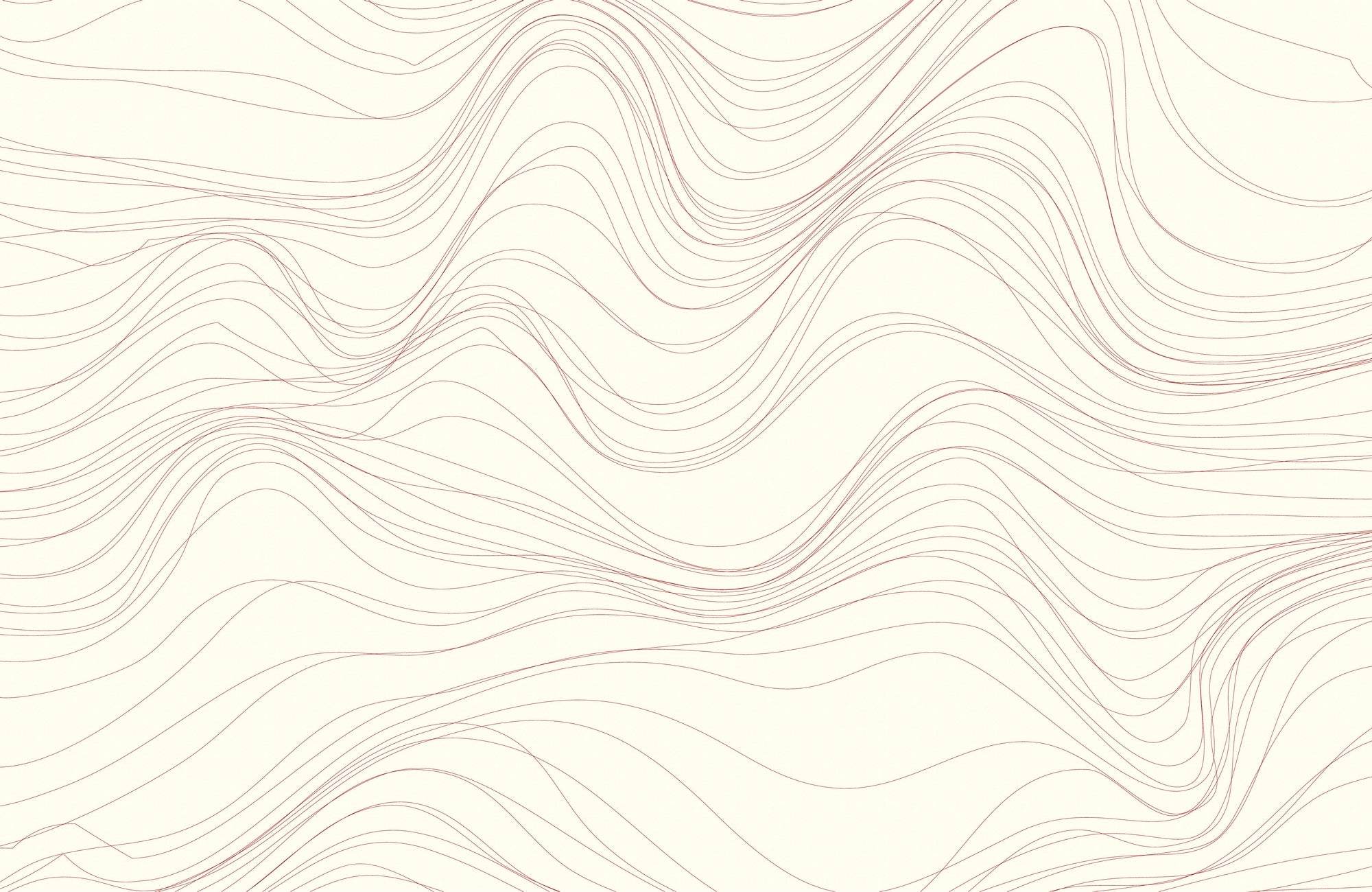 Light Background Wavy Lines Abstract Wall Art - beink online art store