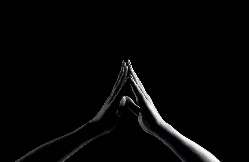 Joining Hands Black & White Wall Art - beink online art store