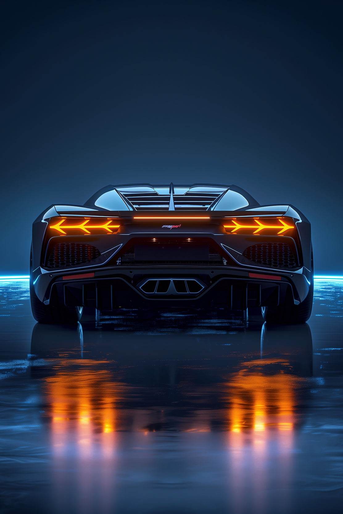 Lamborghini Light Effect Wall Art - beink online art store