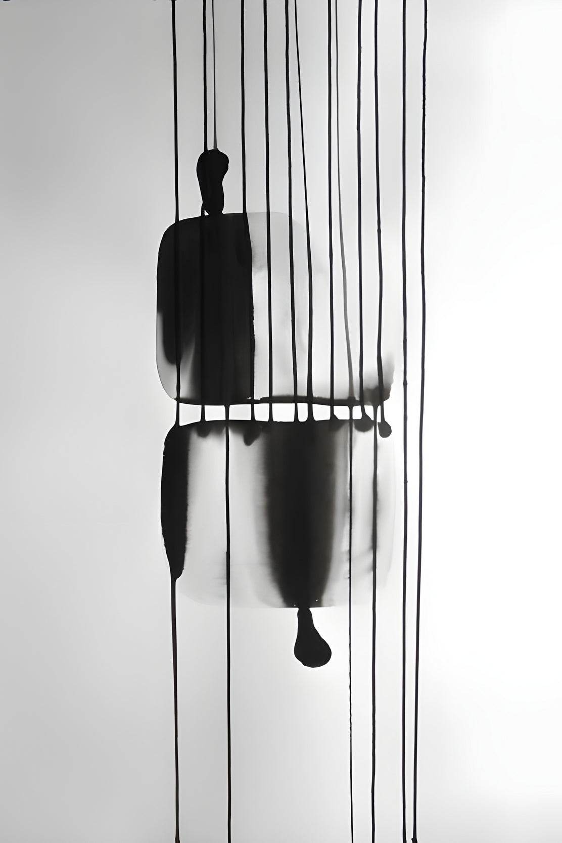 Black Ink Figure Modern Wall Art - beink online art store