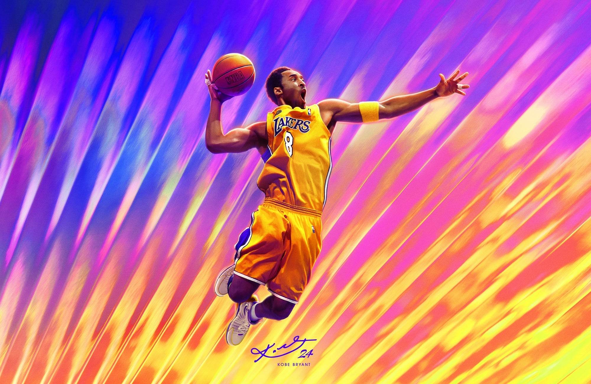 Kobe Bryant NBA 2K24 Gaming Wall Art - beink online art store
