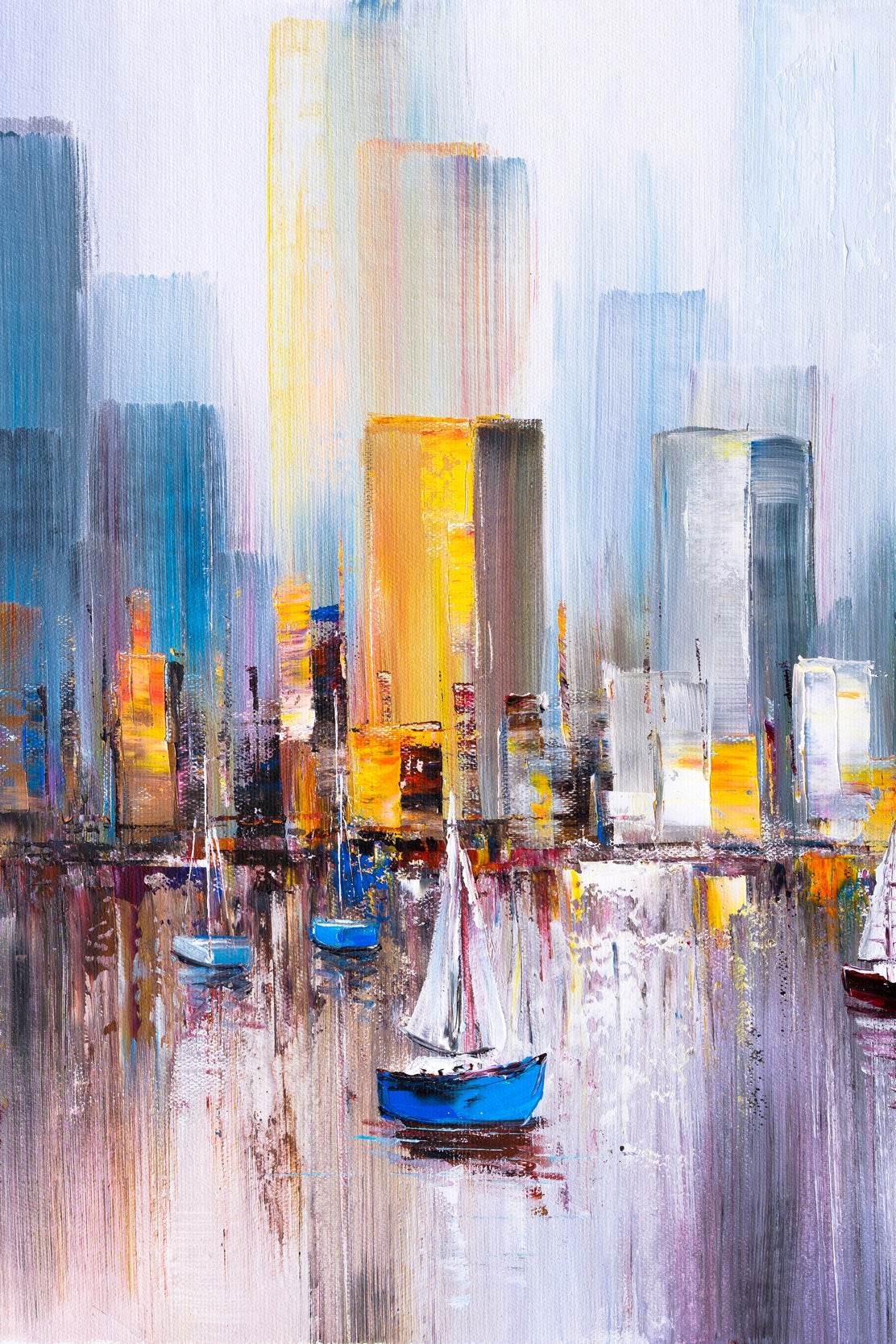 Boating Oil Painting Wall Art - beink online art store
