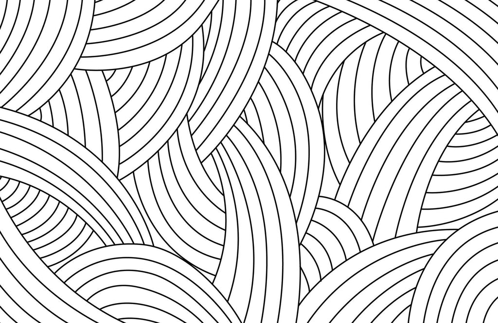Seamless Black and White Pattern Abstract Wall Art - beink online art store