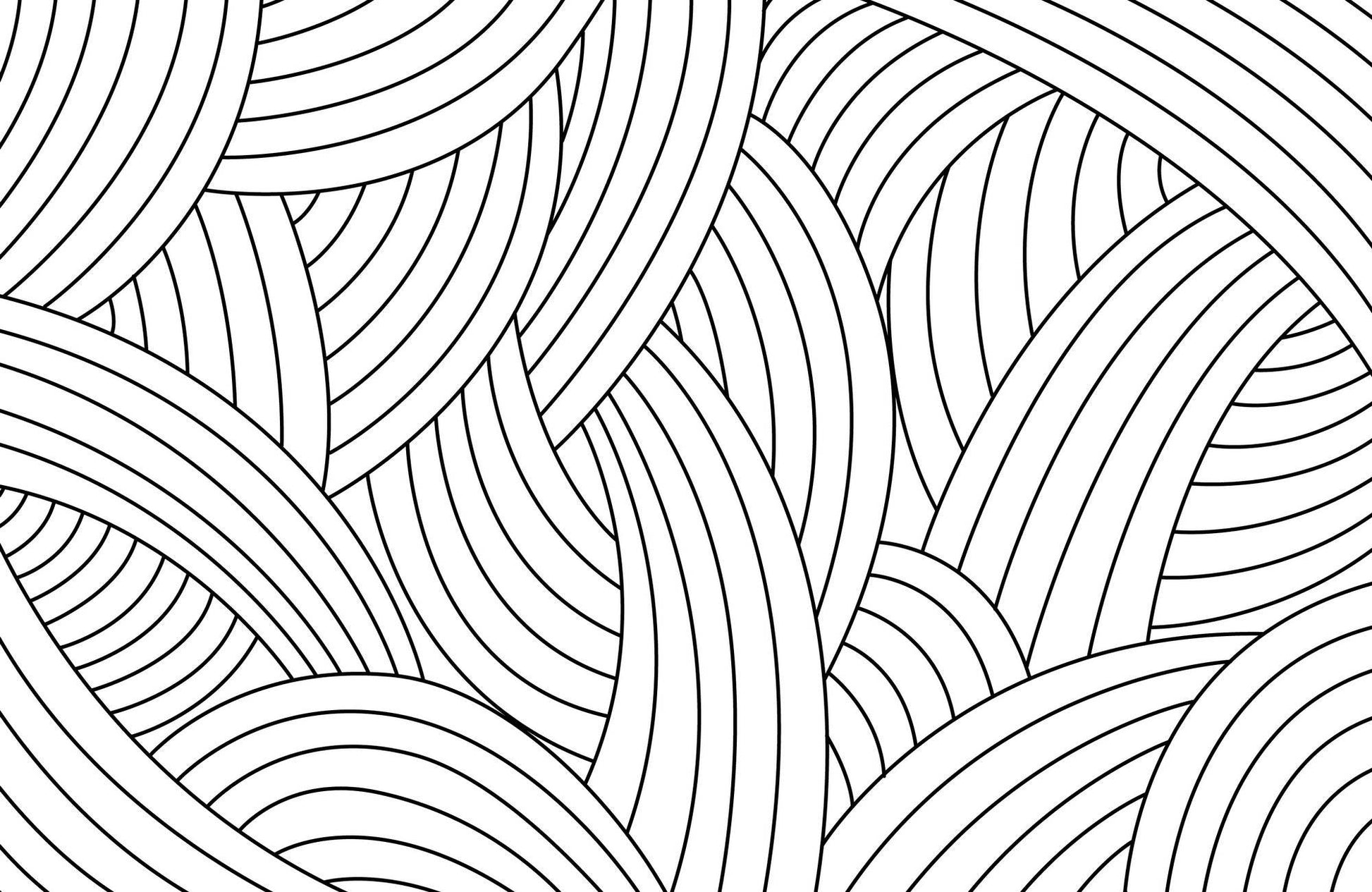 Seamless Black and White Pattern Abstract Wall Art - beink online art store