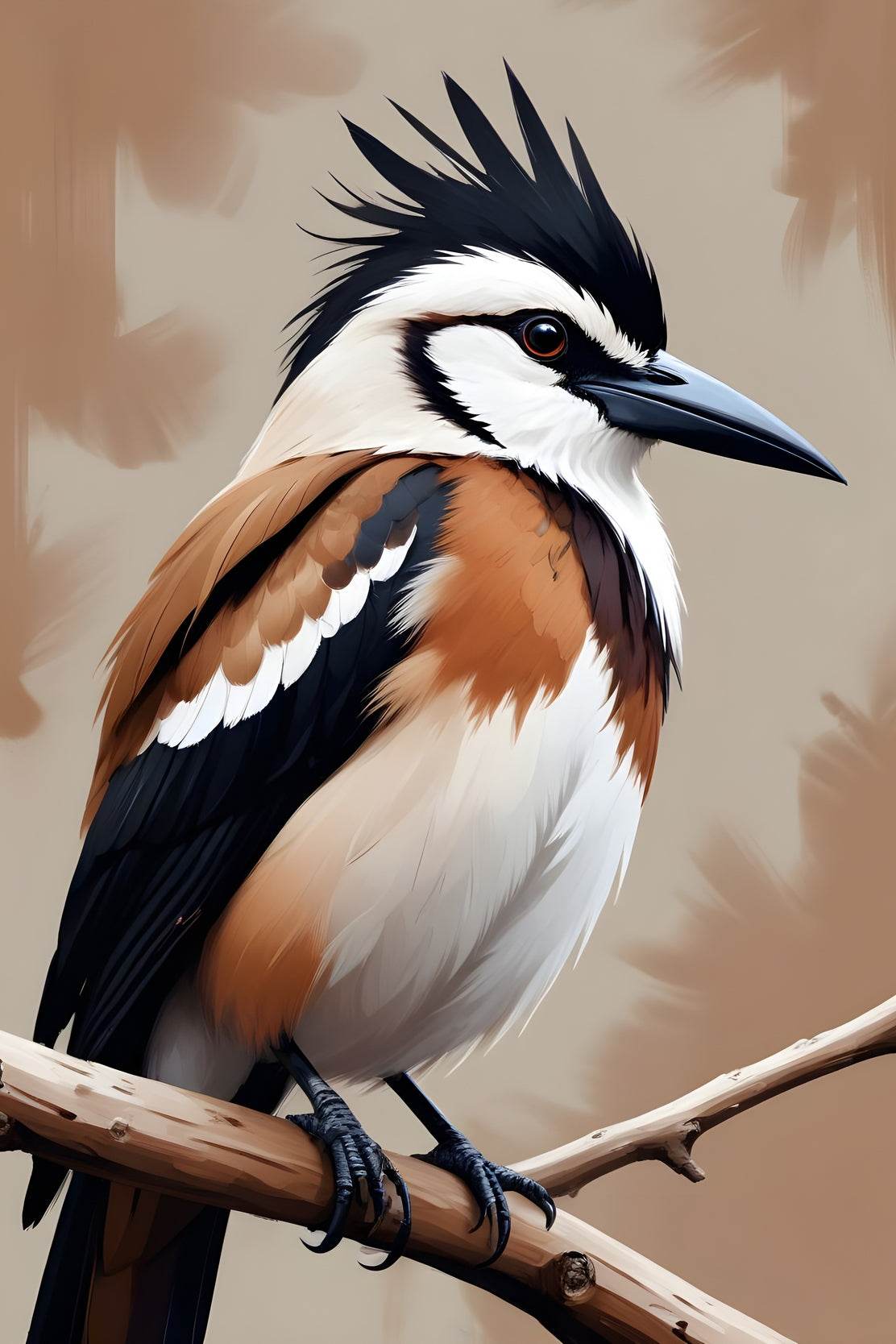 Watercolor Painting of Jay Bird Wall Art - beink online art store