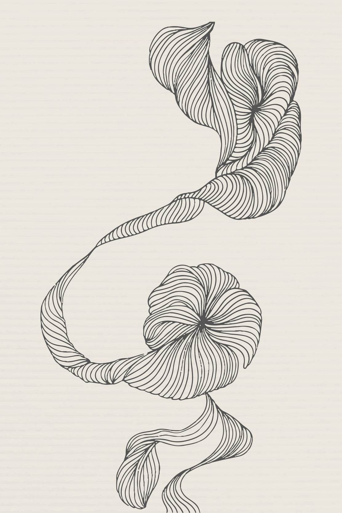 Minimal Seaweed Design Wall Art - beink online art store