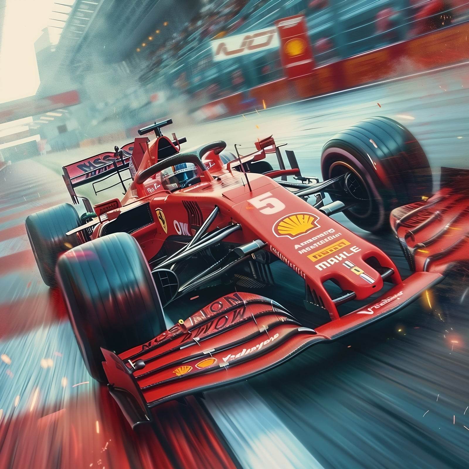 Formula 1 Metal Car Wall Art - beink online art store