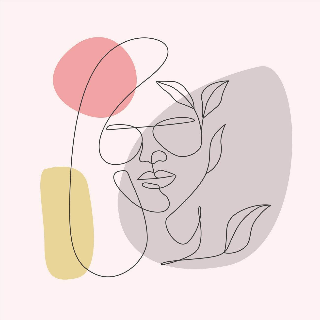 Women Minimal And Flower Line Art - beink online art store