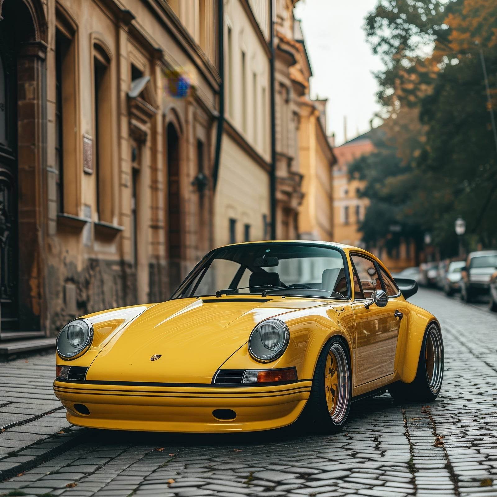 Yellow Porsche 911 RE Wall Art - beink online art store