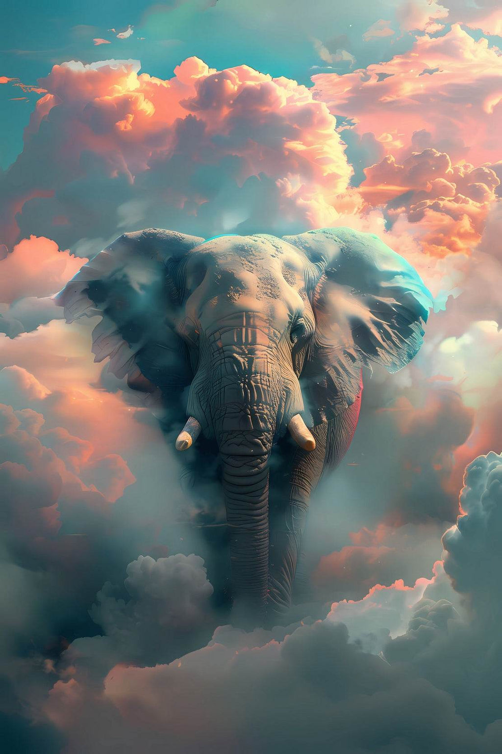 Painting of Fantasy Elephant Wall Art - beink online art store