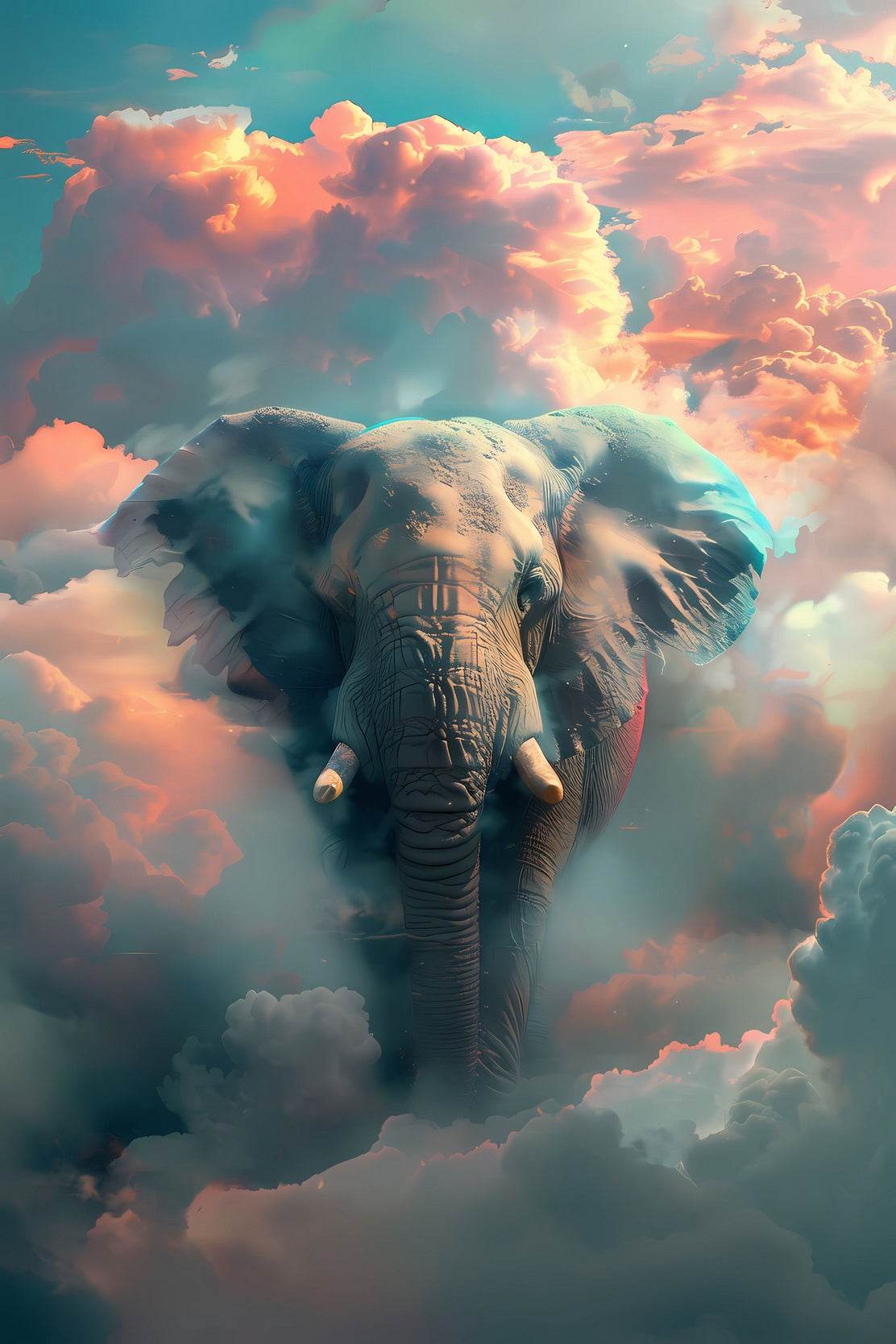 Painting of Fantasy Elephant Wall Art - beink online art store