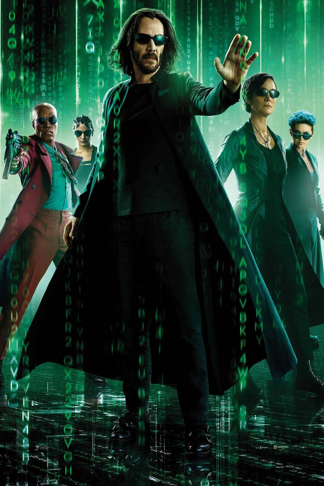 THE MATRIX with Matrix Code Wallpaper Wall Art - beink online art store
