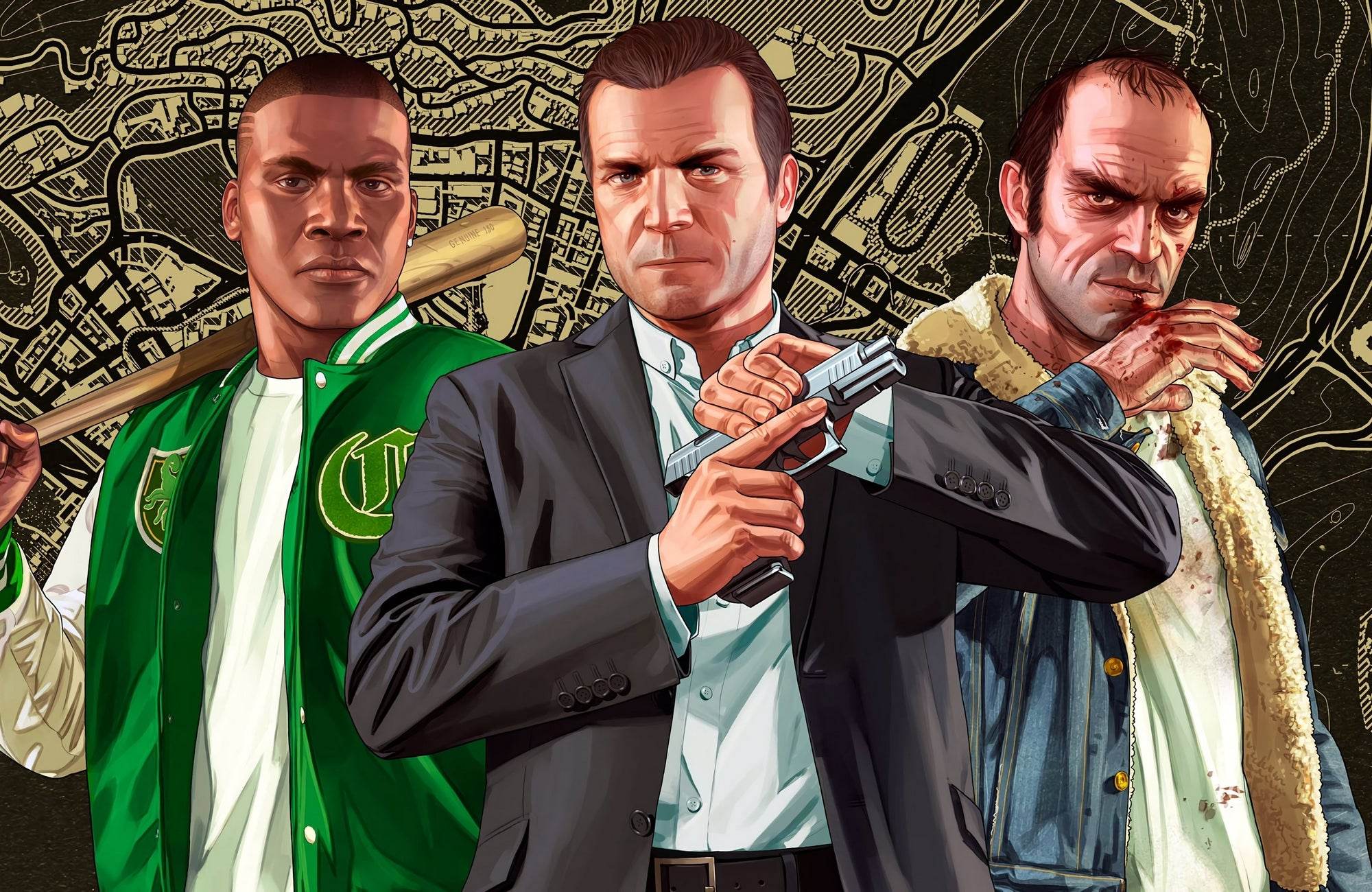 GTA V Character Gaming Wall Art - beink online art store
