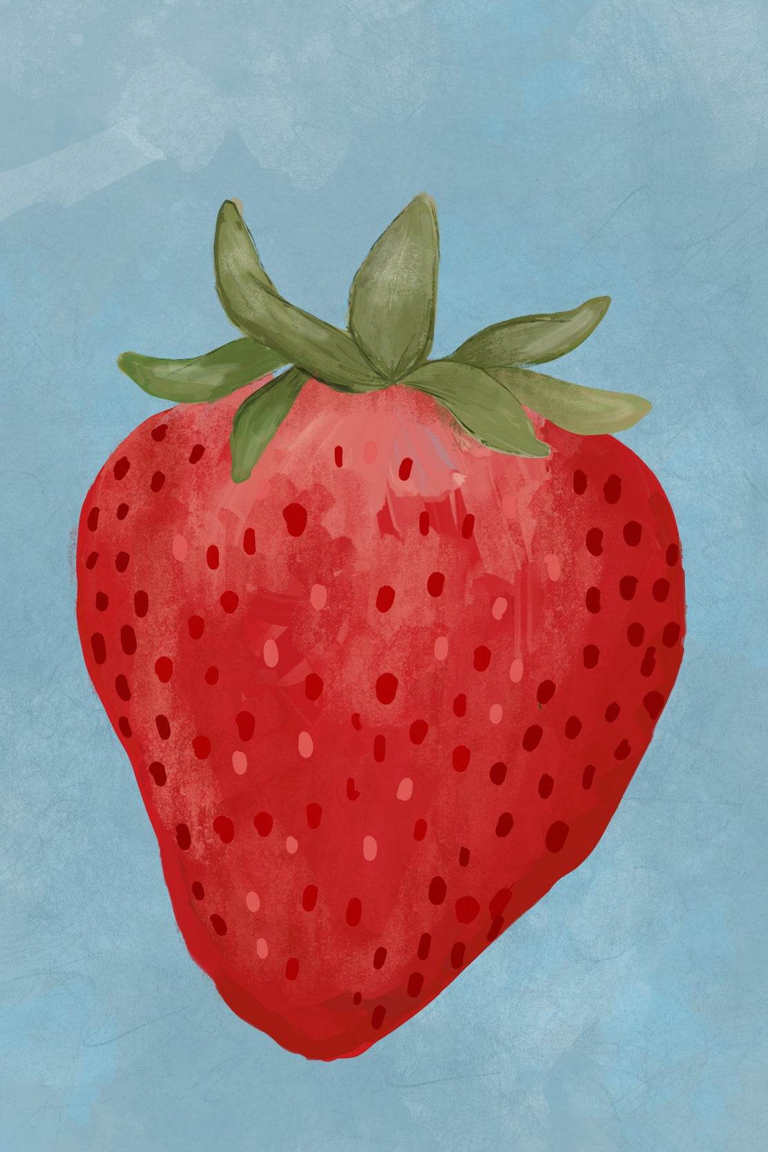 Strawberry Painting Wall Art - beink online art store