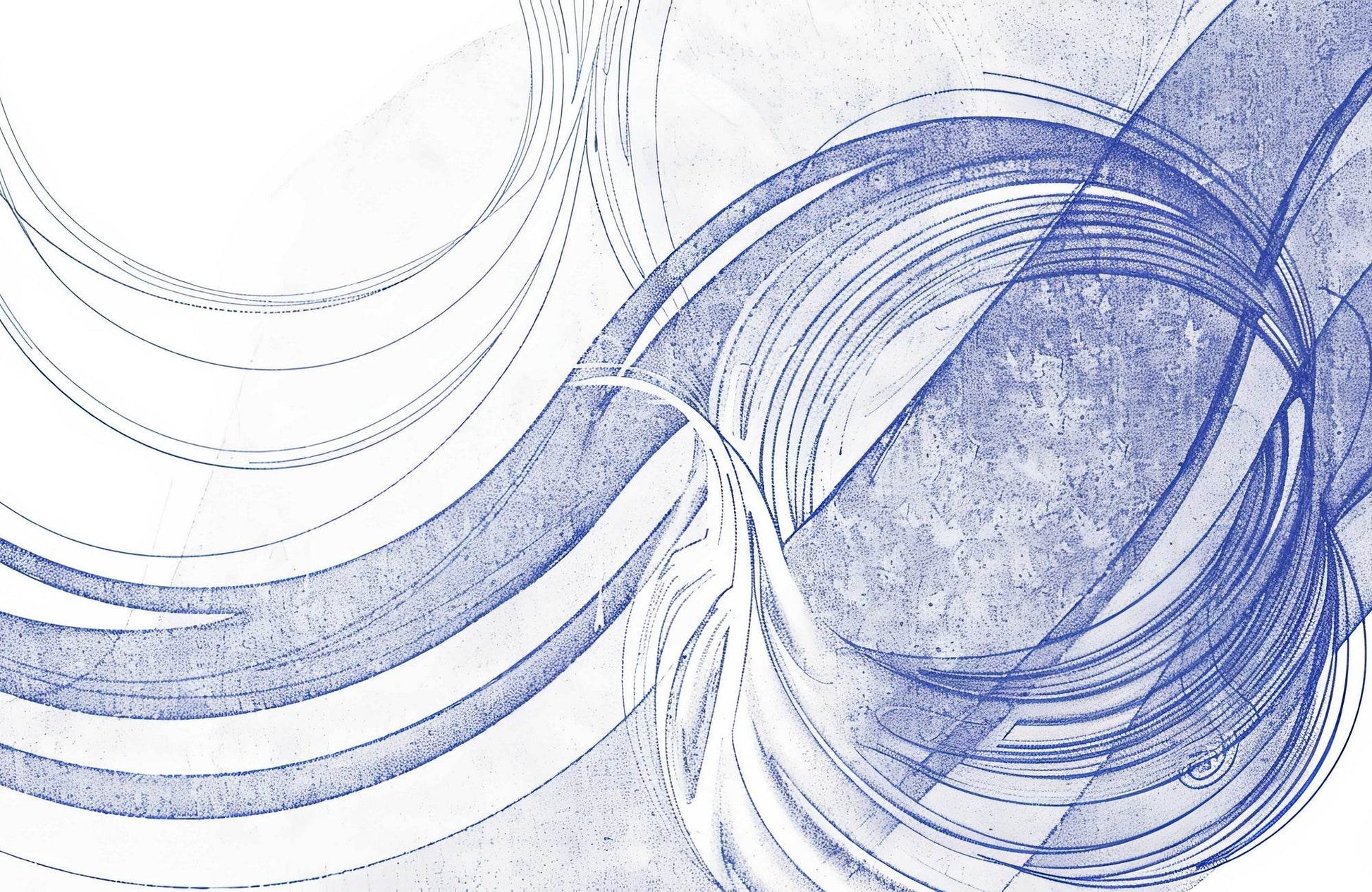Blue Digital Abstract Wall Art - beink online art store