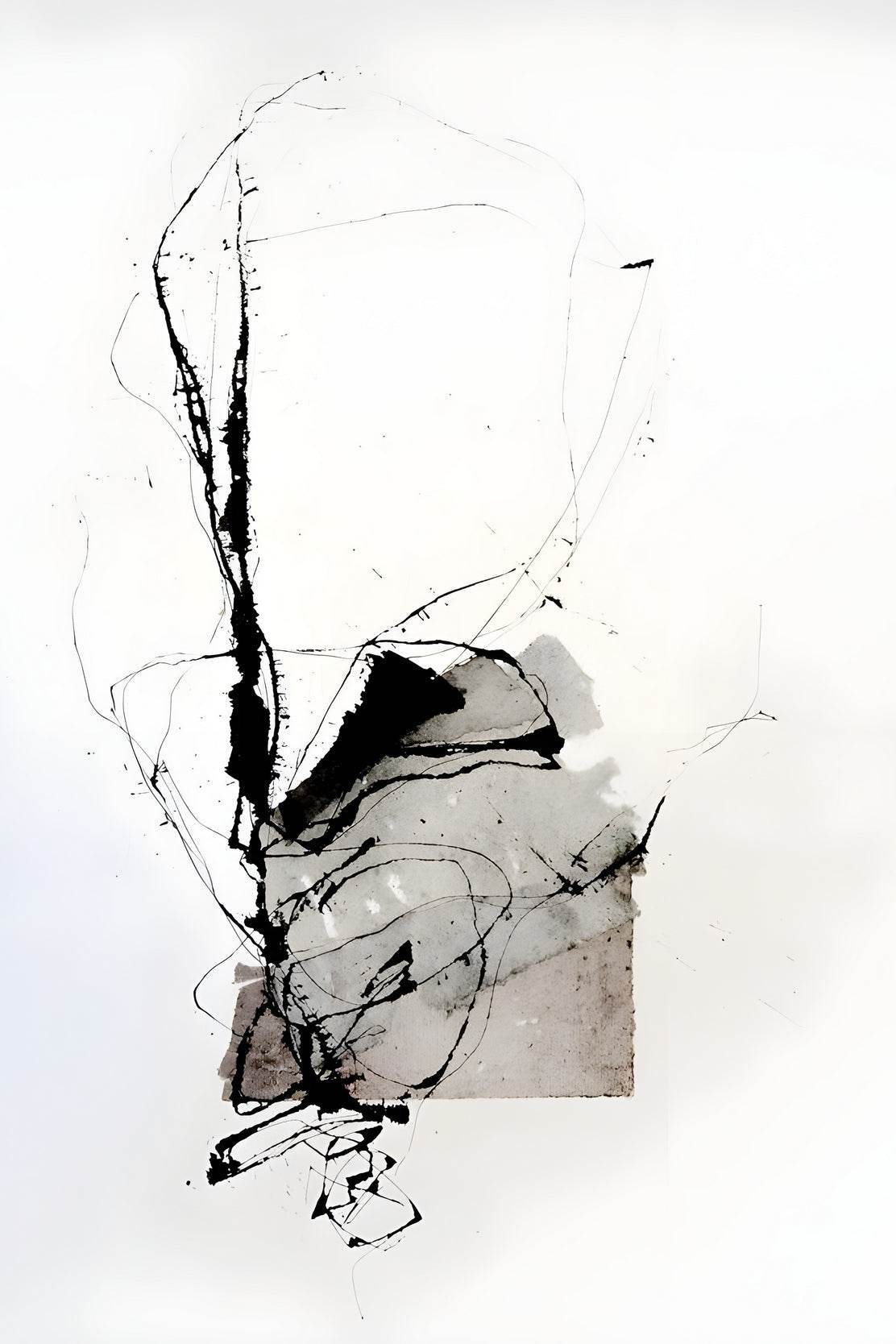 Ink-Stained Patch Modern Wall Art - beink online art store