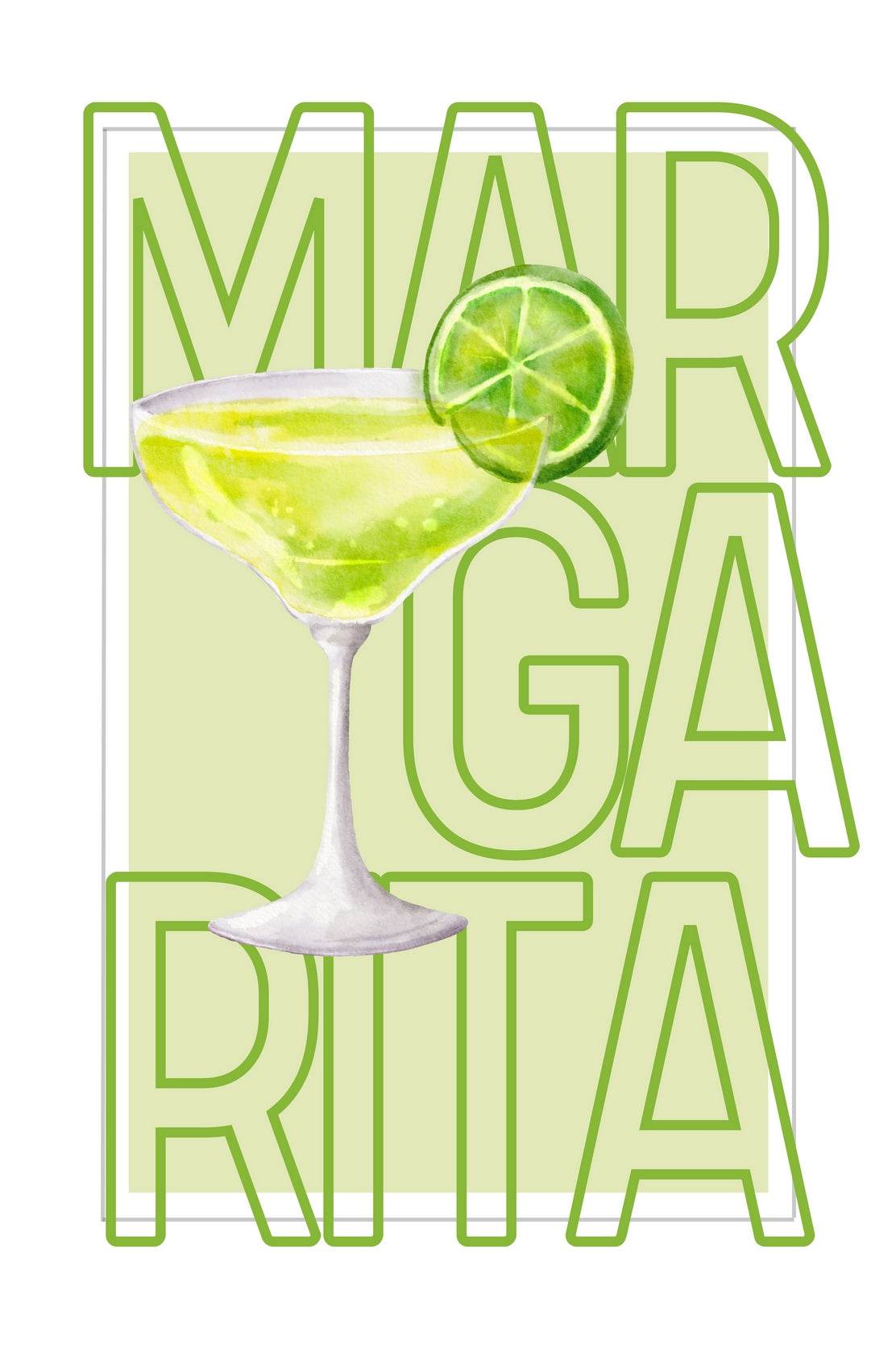 Margarita & limon Cocktail Wall Art - beink online art store