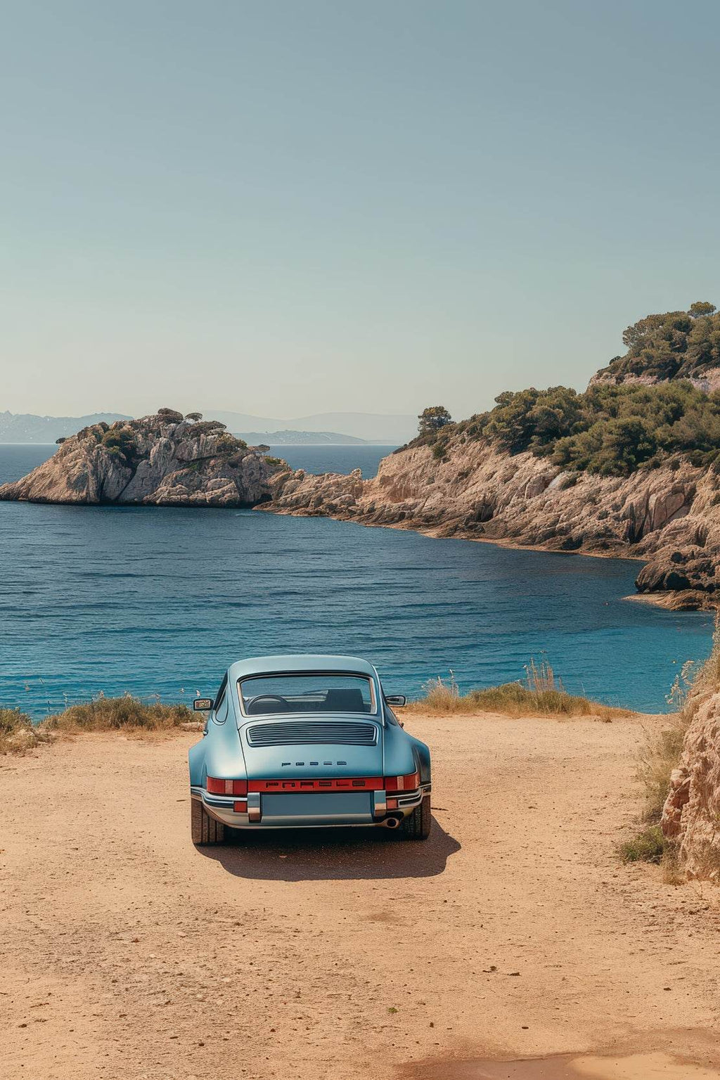 Classic Porsche 911 Silver Design Wall Art - beink online art store
