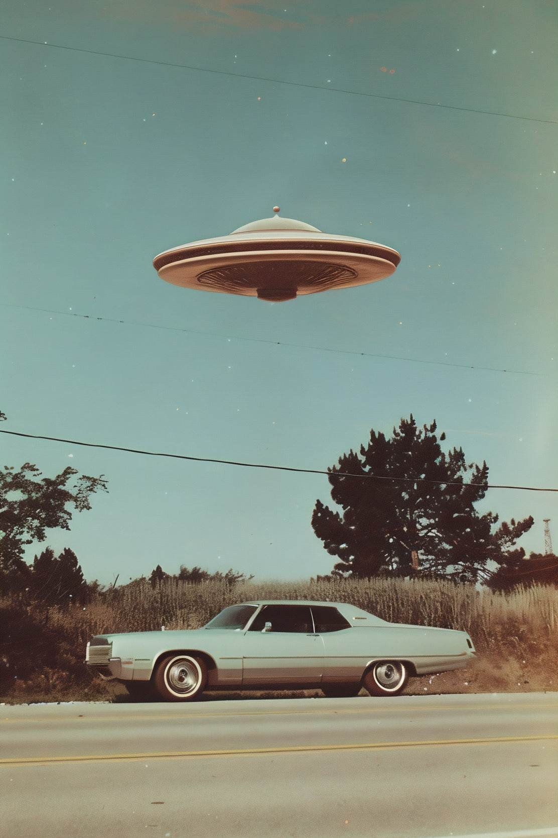 Aliens In The Car American Wall Art - beink online art store