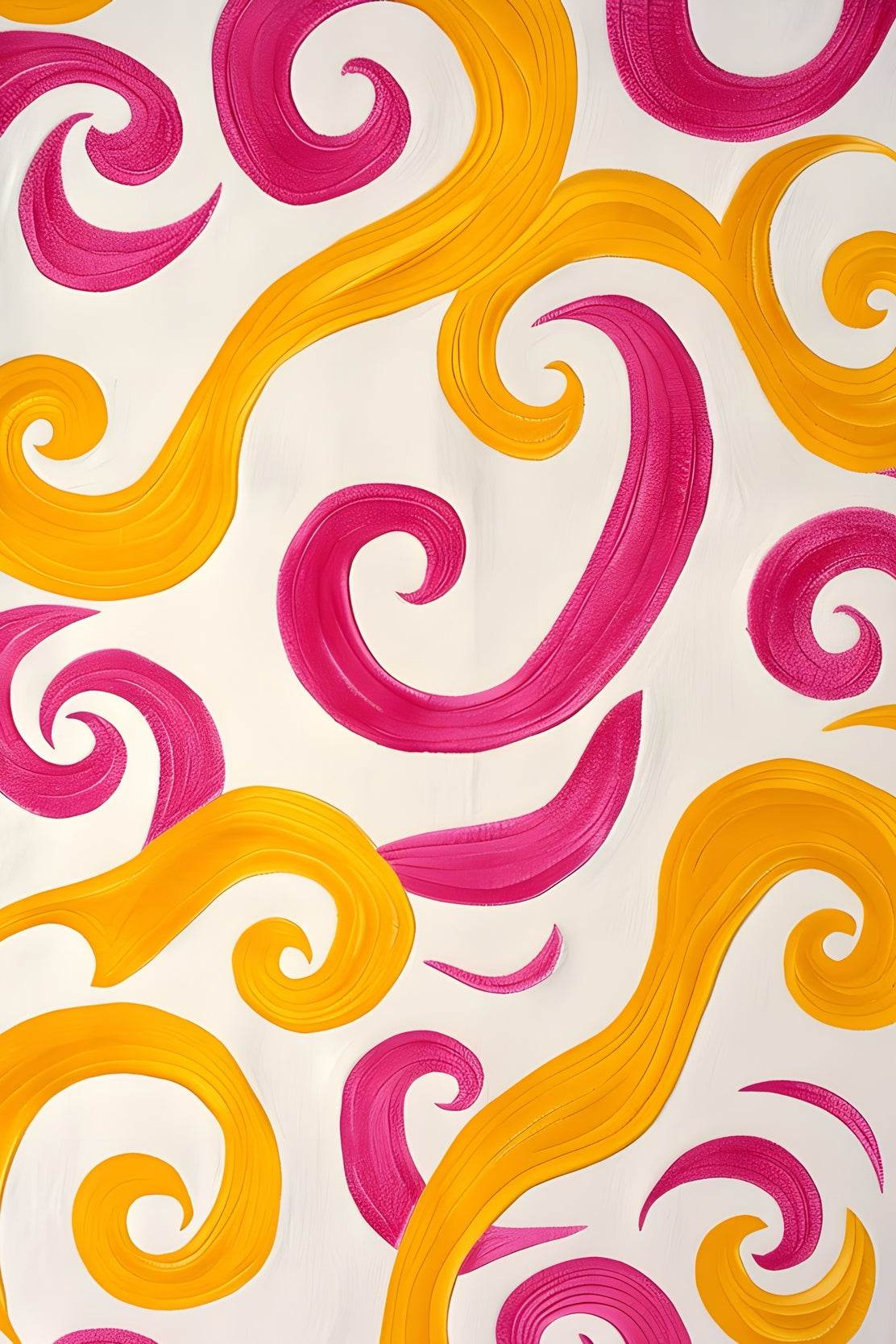 Orange and Pink Swirl Digital Art - beink online art store