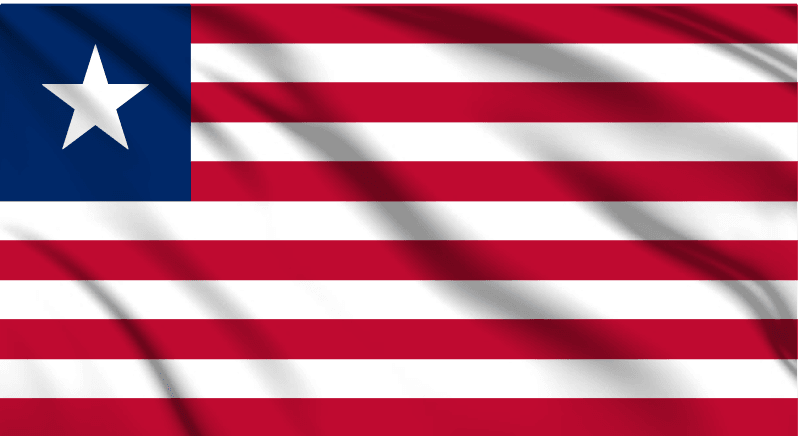 Liberia National Flag Wall Art - beink online art store