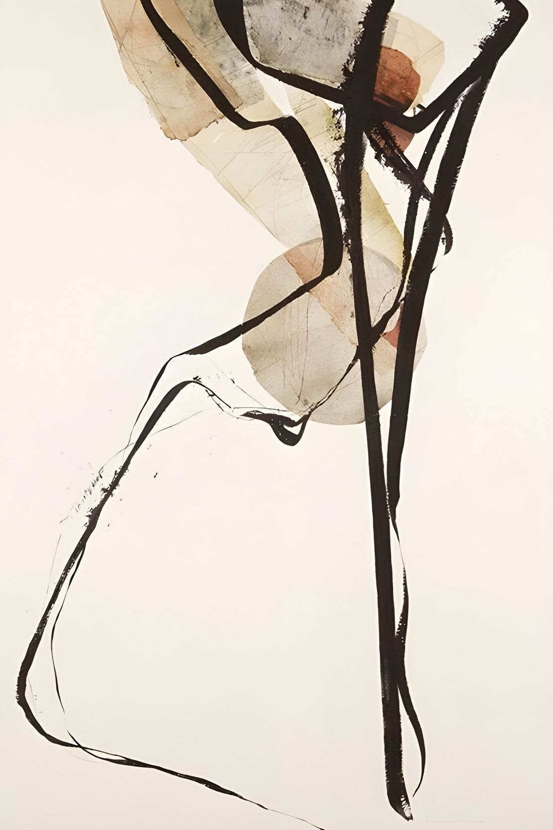 Watercolor Dynamic Lines Modren Wall Art - beink online art store