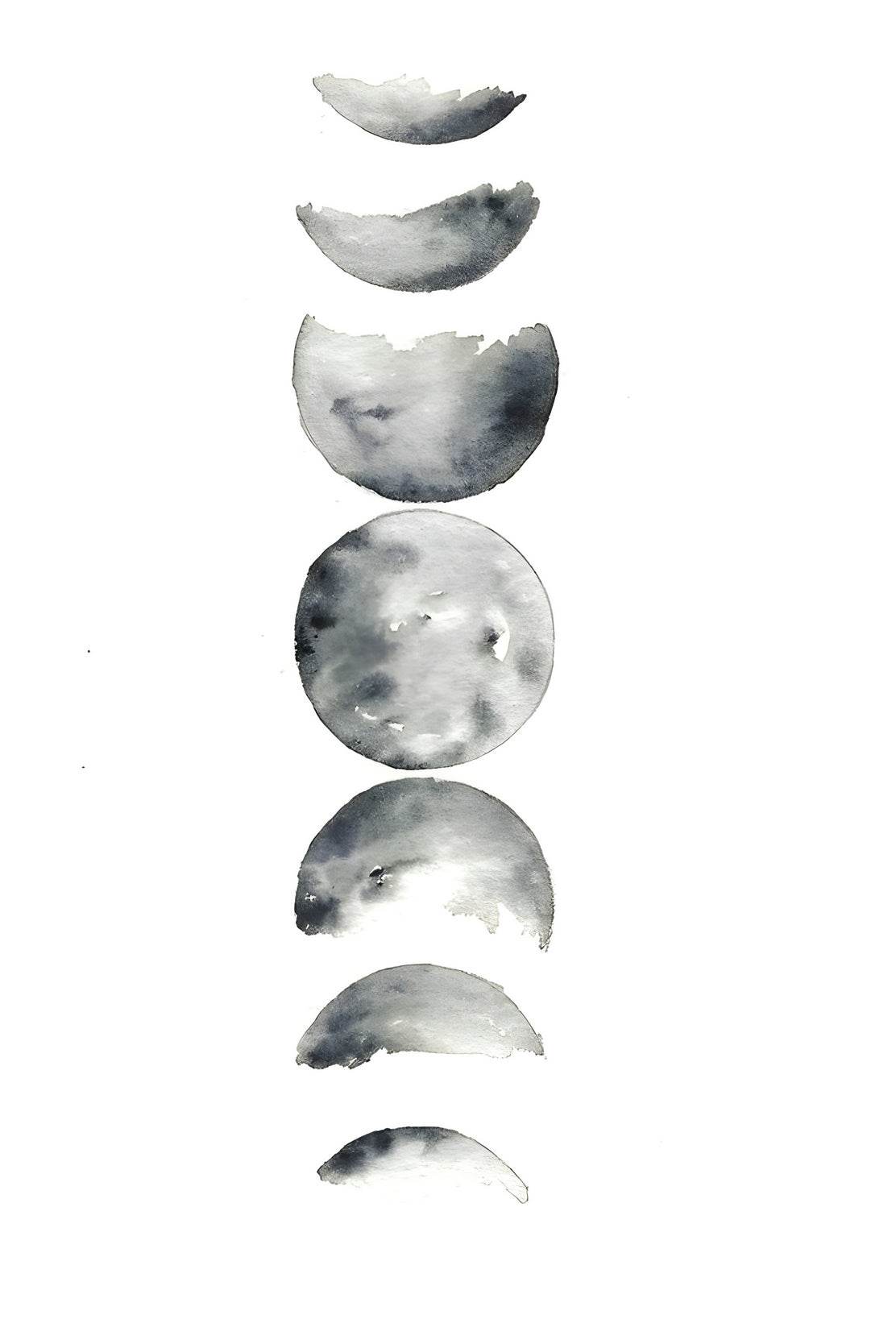 Moon Phases Modern Wall Art - beink online art store