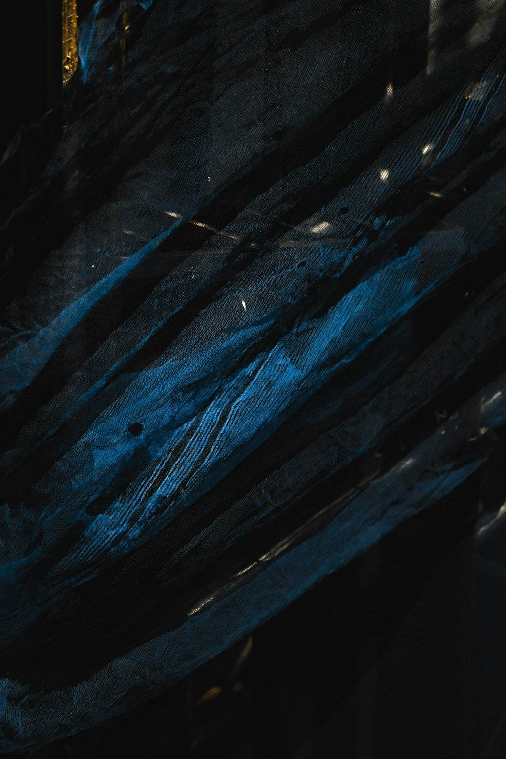 Night View on Mountain with Blue Light Abstract Wall Art - beink online art store