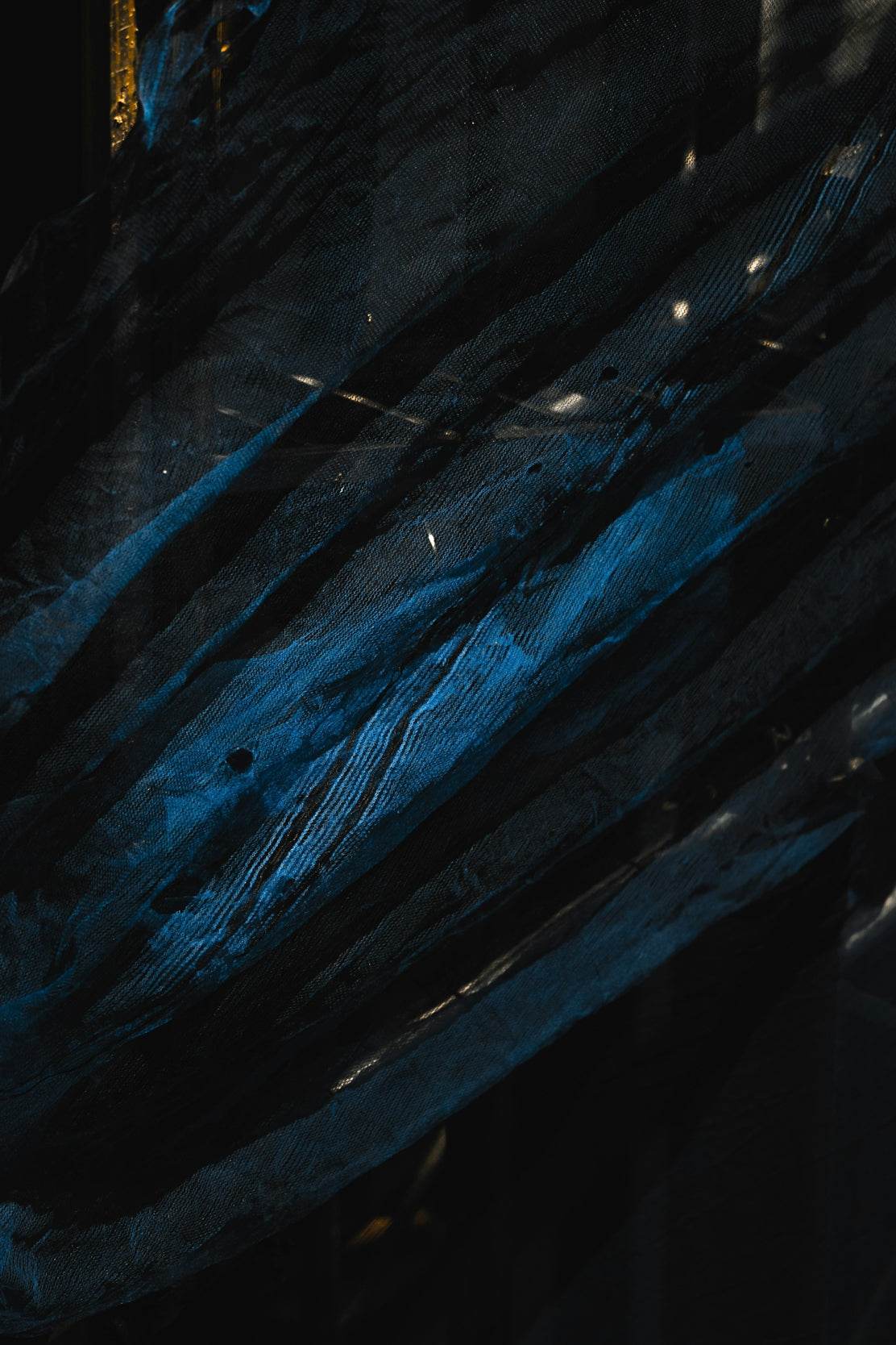 Night View on Mountain with Blue Light Abstract Wall Art - beink online art store