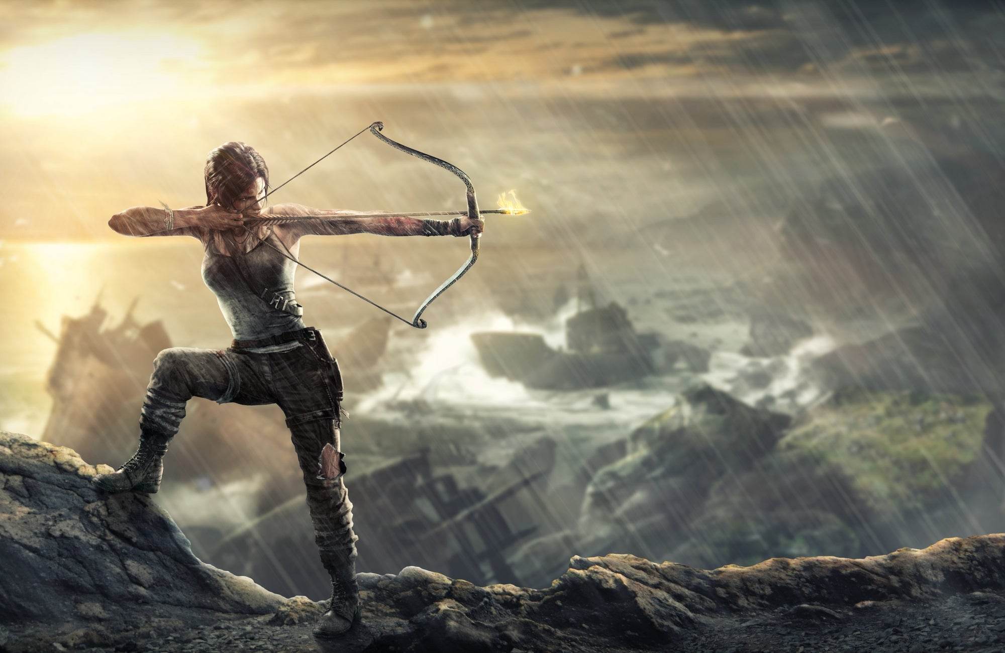 Lara Croft Tomb Raider Gaming Wall Art - beink online art store