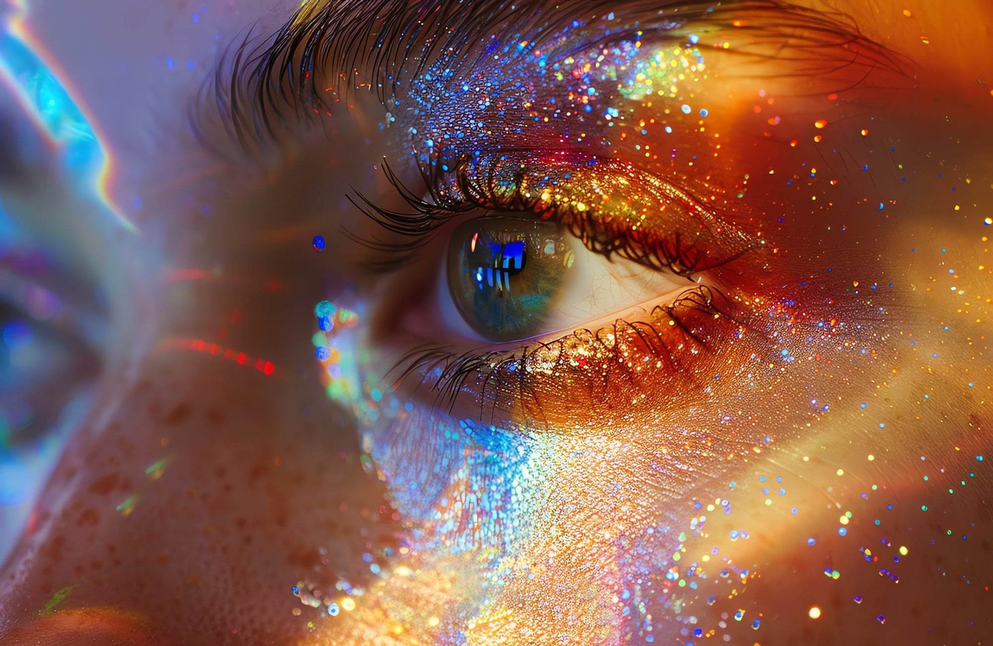 Carnival Women Eyes Makeup Digital Art - beink online art store